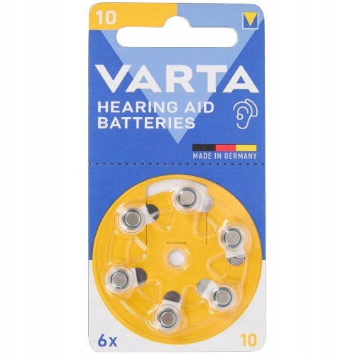 60 pcs Hearing aid batteries Varta type 10 Expiration date: 11/2029