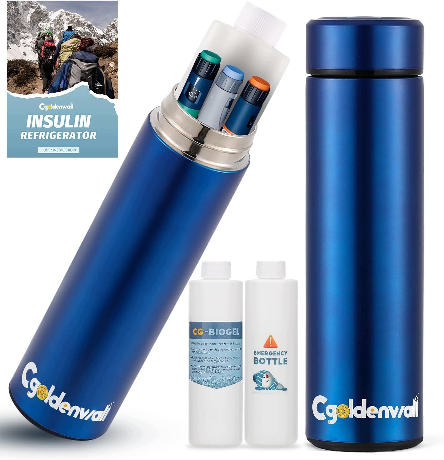 60H 7 EpiPen Travel First Aid Kit for 2-8 Degree Insulin Pens