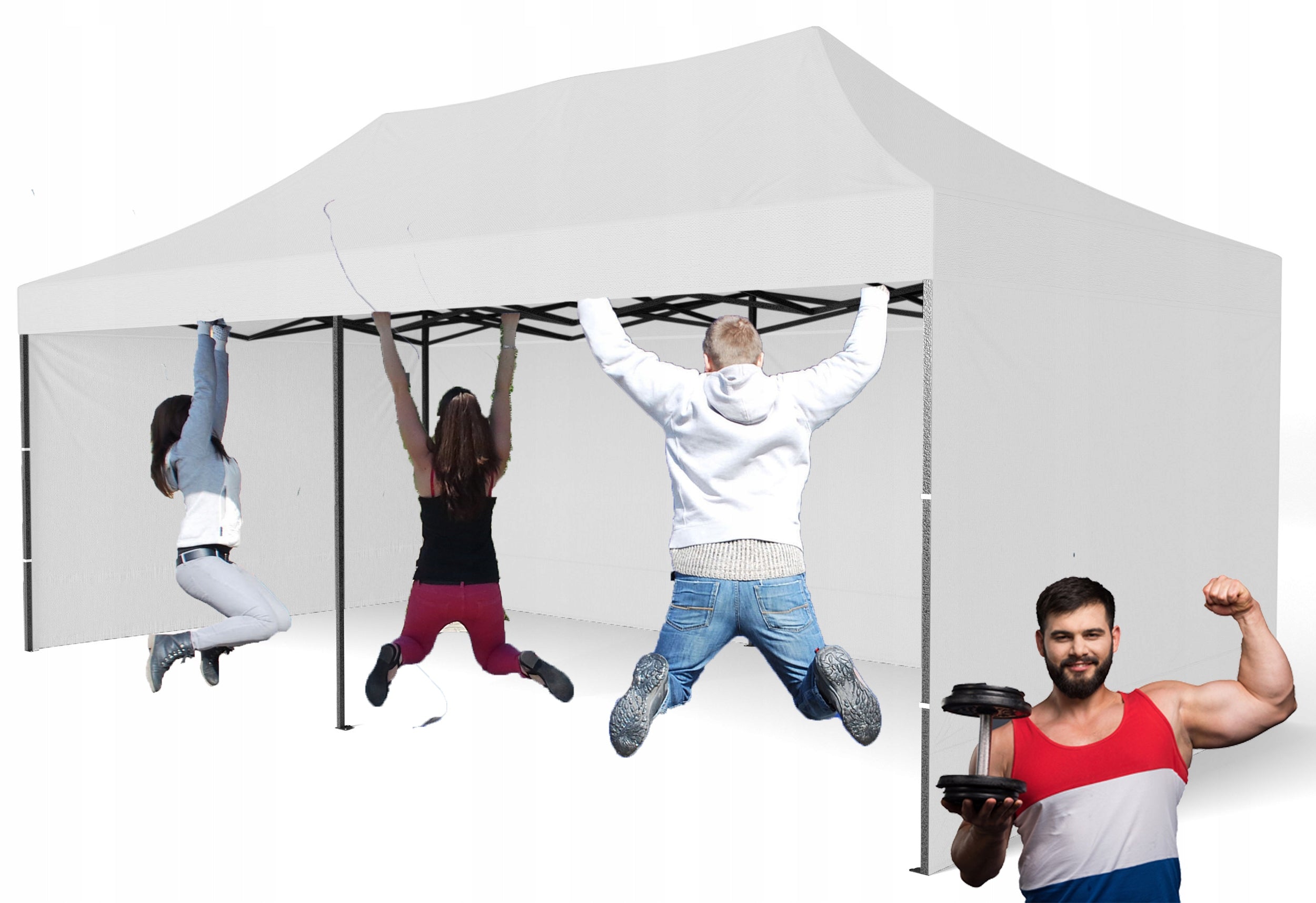 60KG 3x6 EXTRA STRONG GARDEN TENT COMMERCIAL PAVILION Party Event