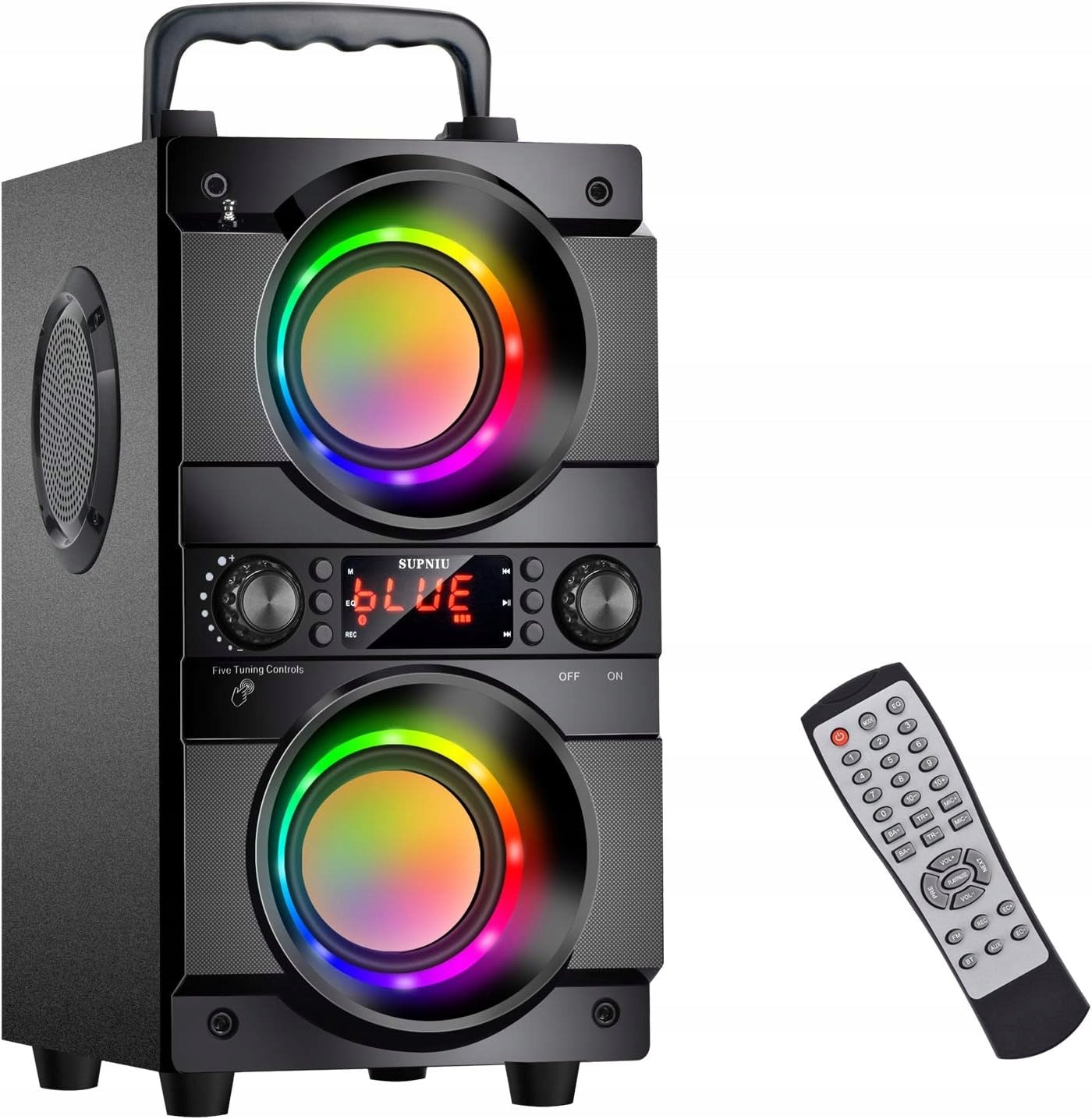 60W PORTABLE BLUETOOTH SPEAKER FOR KARAOKE PARTY BASS SOUNDBAR