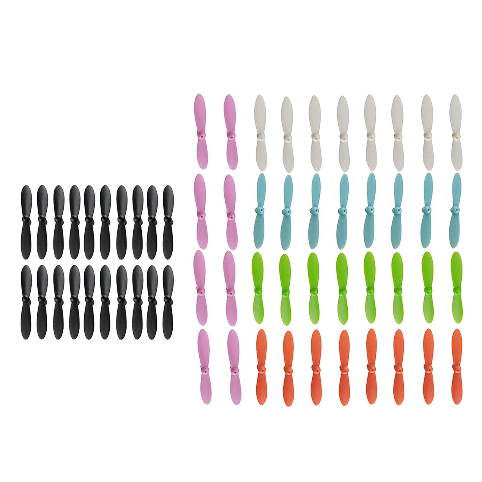 60pcs Propeller Airscrew Propellers for Mini Drone 40Pcs Multicolor+20Pcs