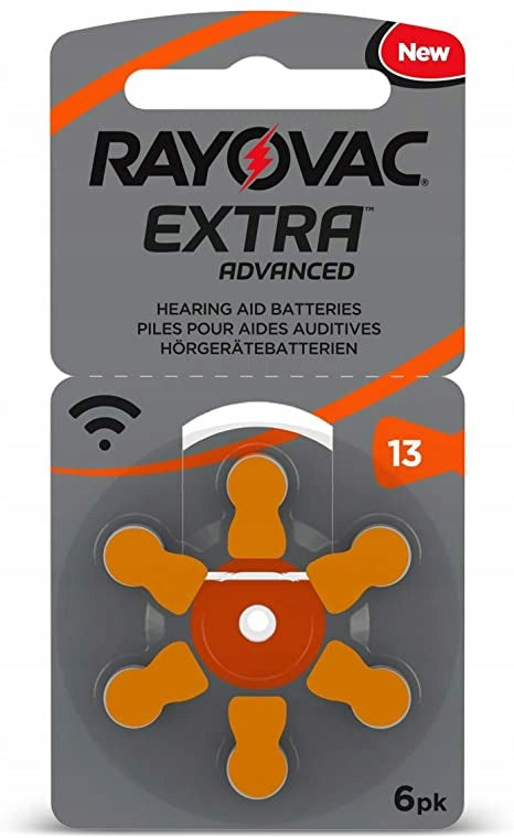 60x Most Powerful Rayovac EXTRA Batteries for 13 PR Hearing Aids Manufacturer code Rayovac DA13