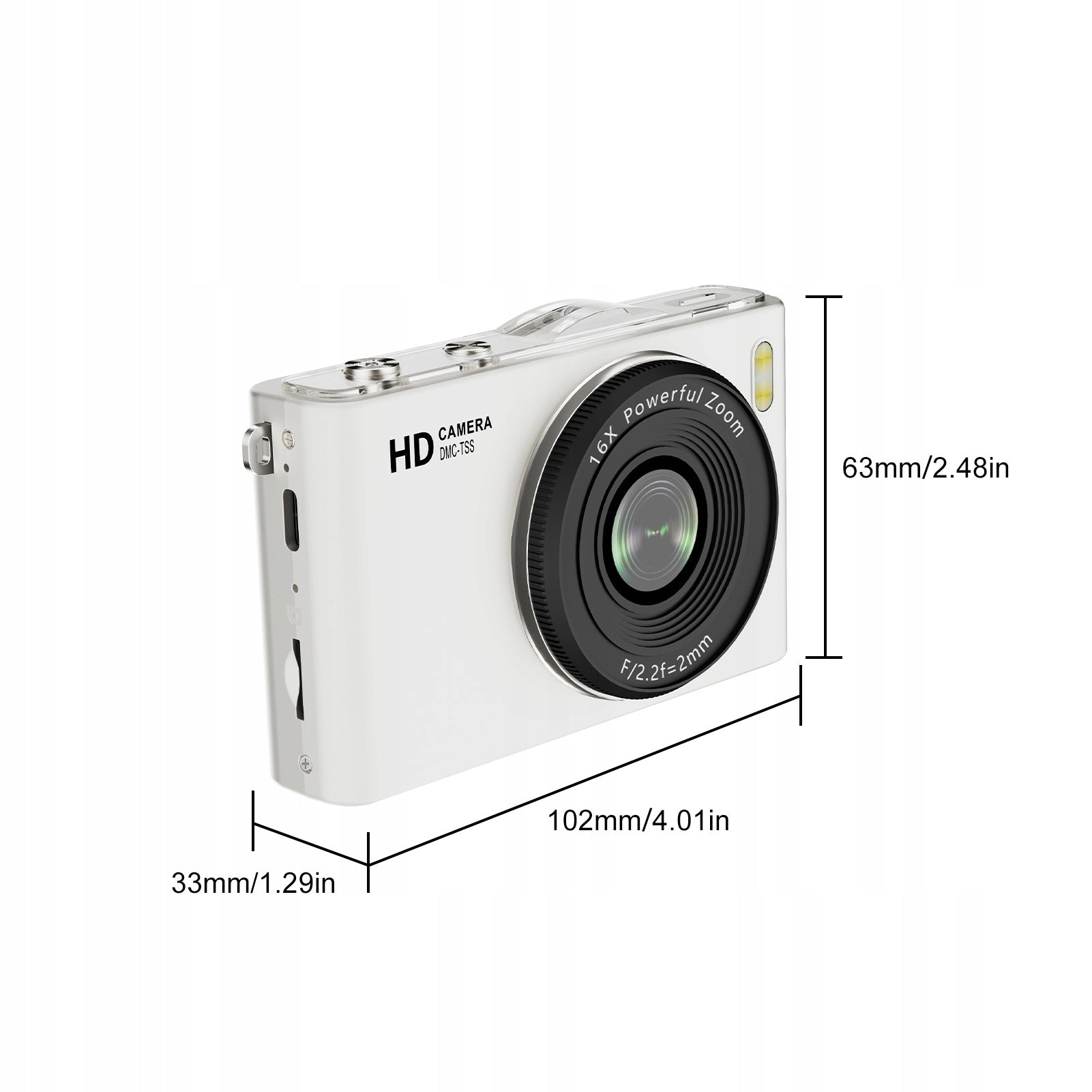 64 MP 4K UHD digital camera for kids, 180 degree tilt screen, and Resolution 1 Mpx