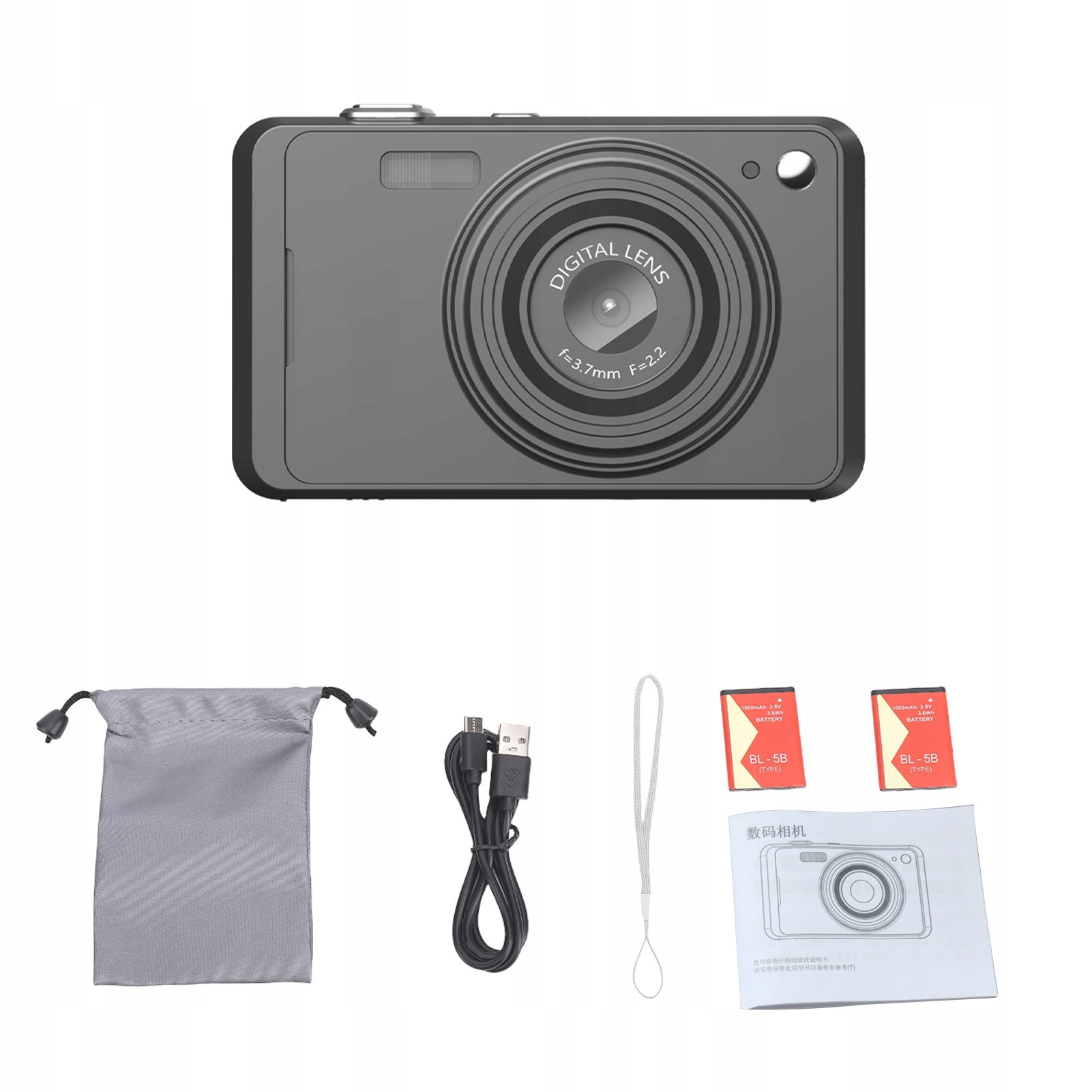 64MP 16x Zoom 4K Vilog Camera Digital Camera with 2,88\' Screen for XL