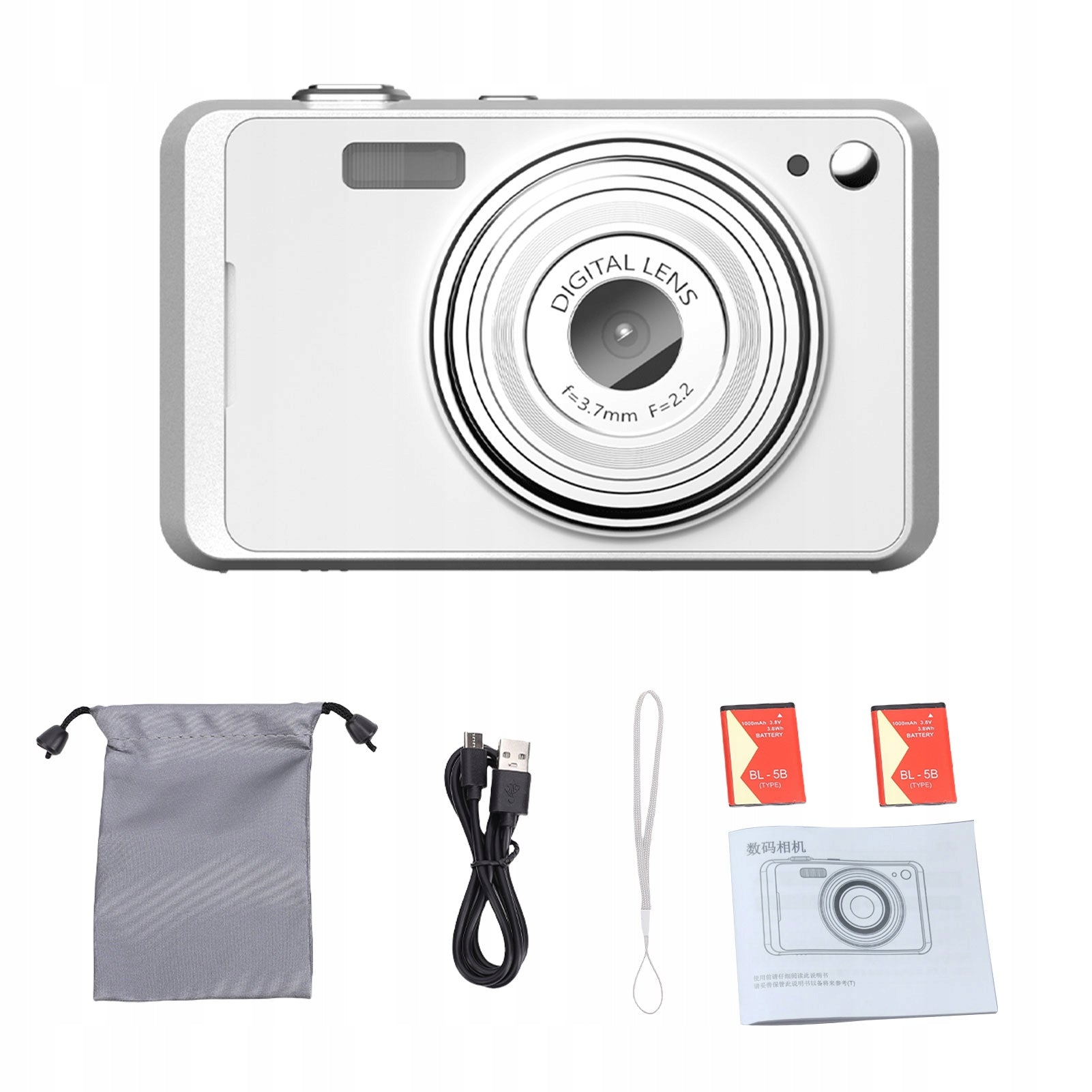 64MP 16x Zoom 4K Vilog Digital Camera with 2,88" Screen for KE Brand no brand