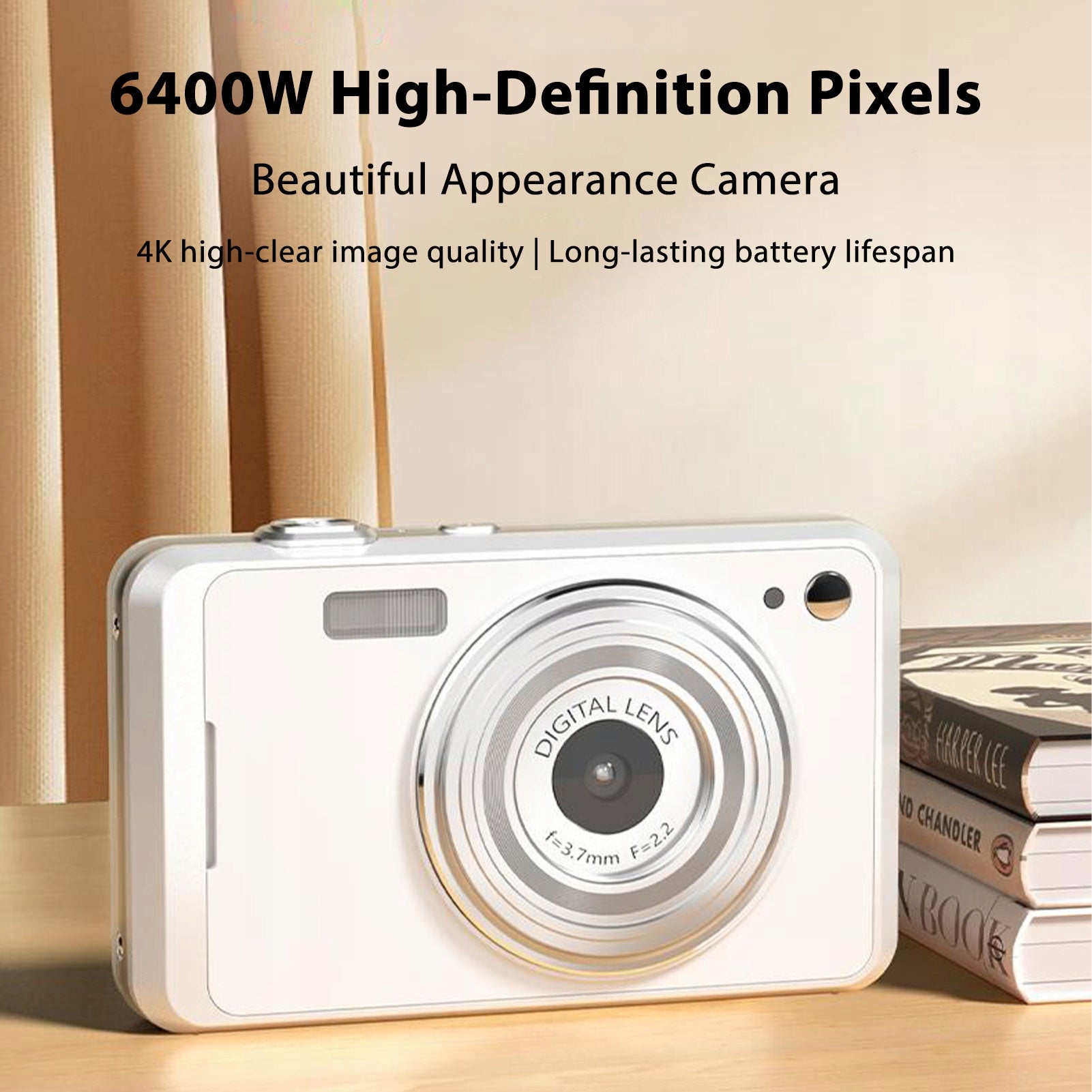 64MP 16x Zoom 4K Vilog Digital Camera with 2,88" Screen for KE