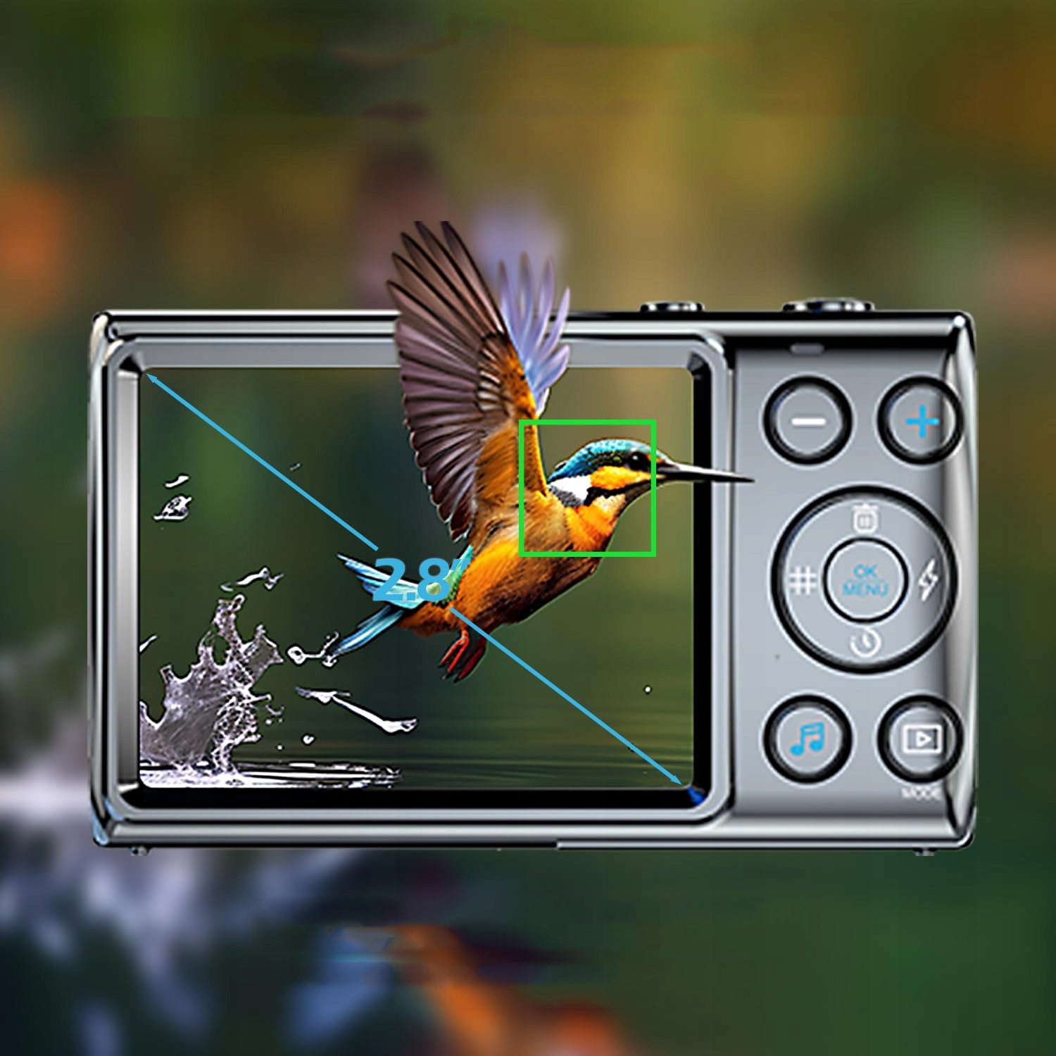 64MP 2.8" ANTI-SHOCK DIGITAL CAMERA 32GB 18X ZOOM DIGITAL GIFT Brand Bedee