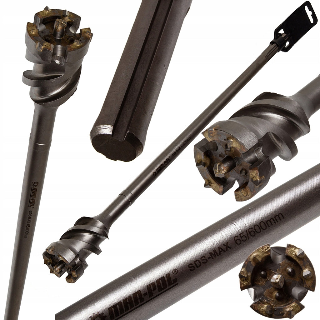 65/600mm SDS MAX PUNCTURE DRILL BIT FOR PIPE DRILLING
