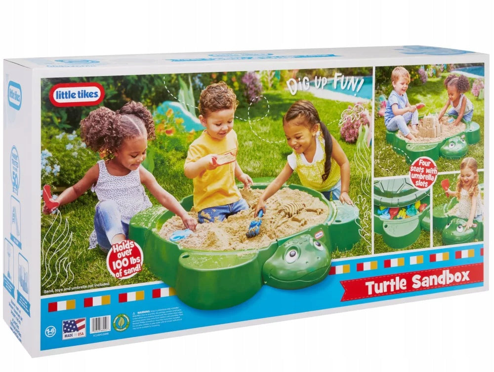 664526 SANDBOX WITH COVER TURTLE LITTLE TIKES FOLDING Kid's age 12+ months