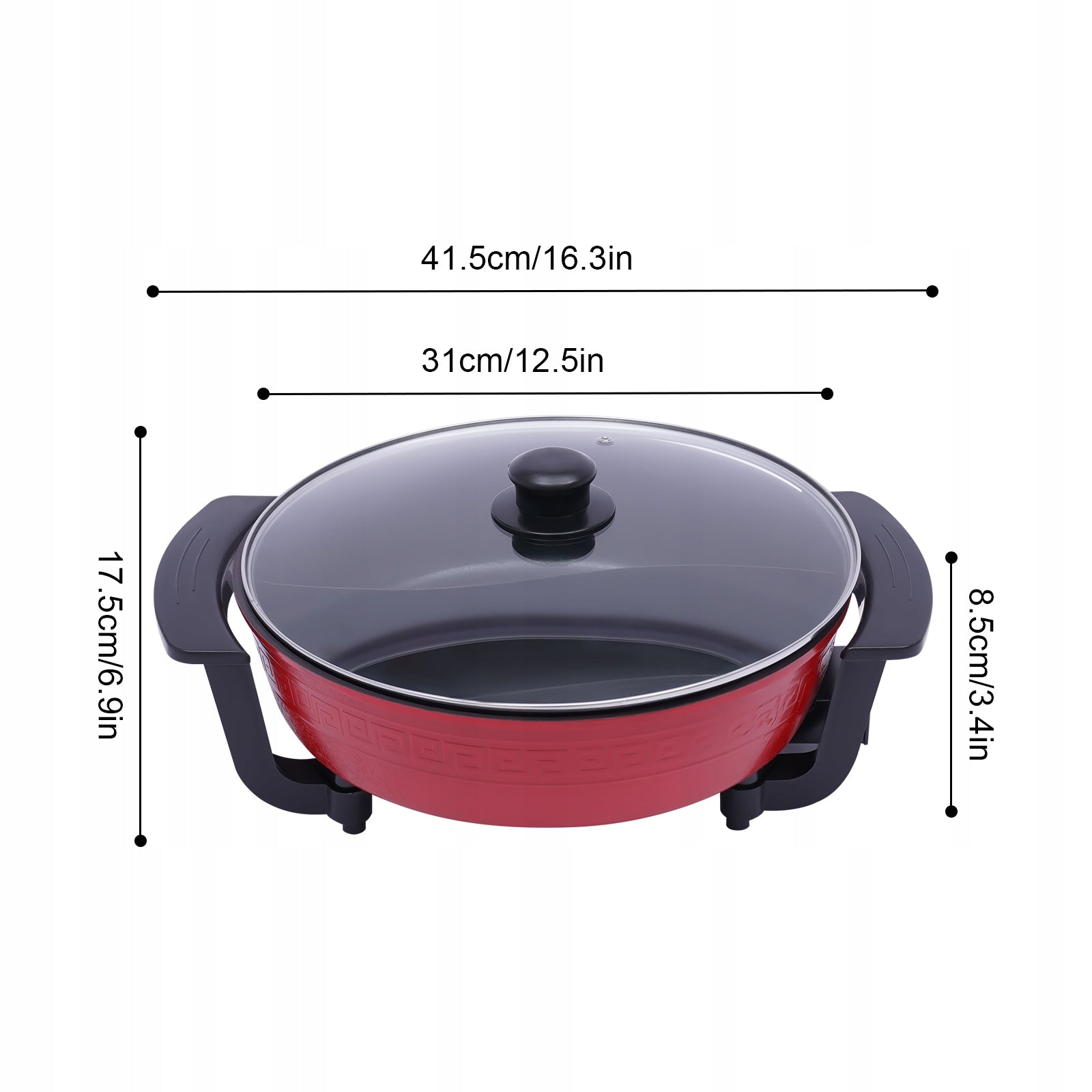 6L Electric Multi-Cooker Non-stick Hot glass Lid 5-Temperature Level 220v Manufacturer code 9297156