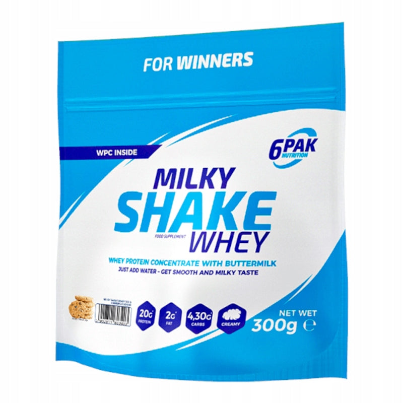 6PAK Milky Shake Whey 300g Cookie