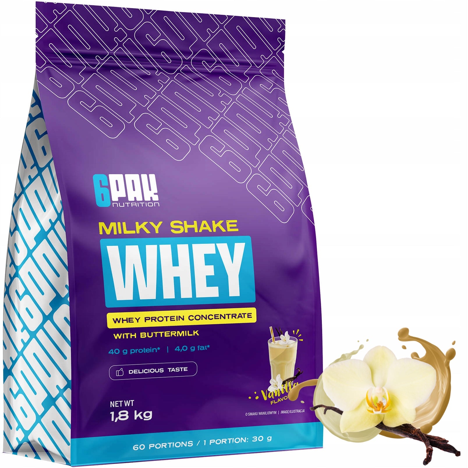 6PAK NUTRITION MILKY SHAKE WHEY 1800 G PROTEIN WPC
