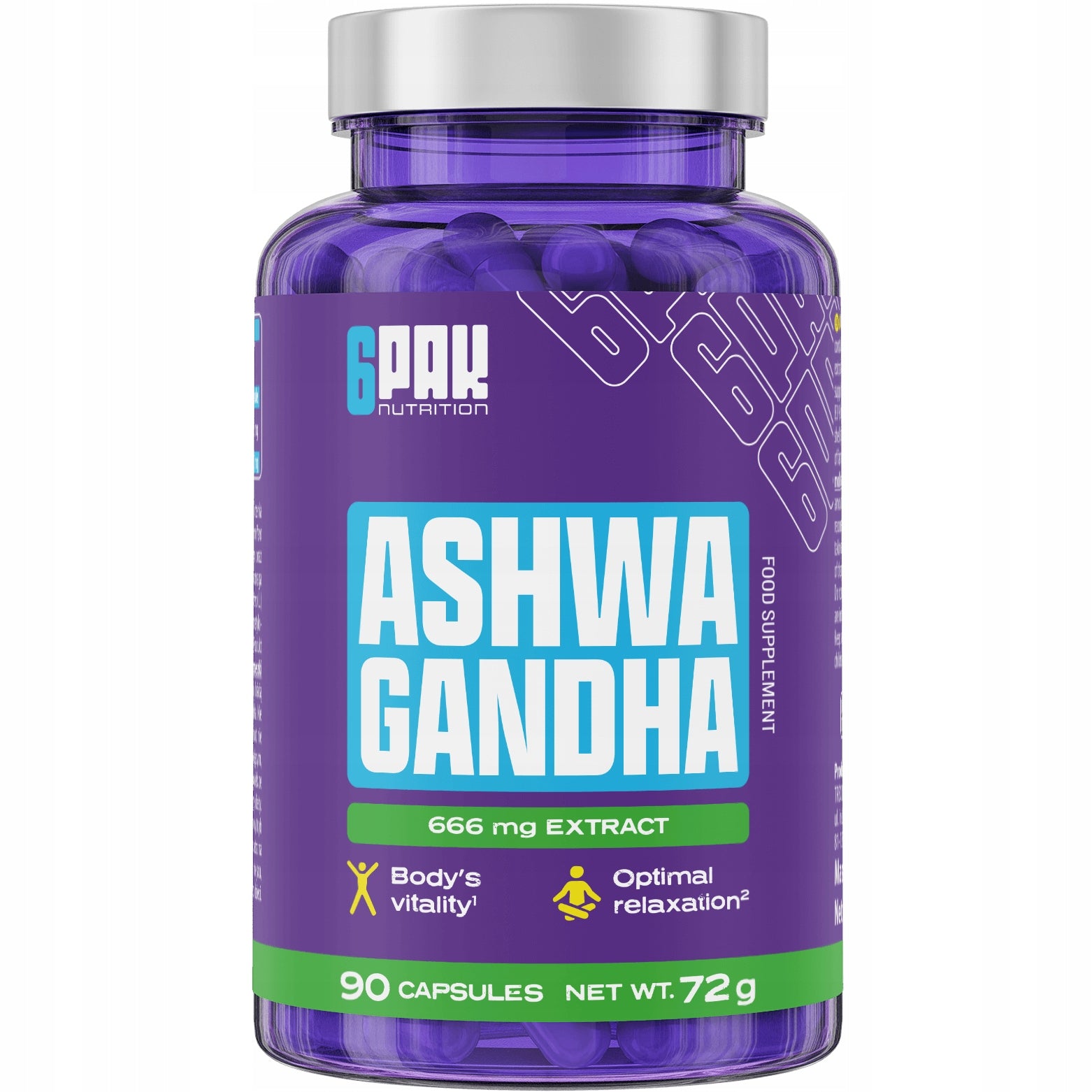 6PAK Nutrition Ashwagandha 90 Capsules