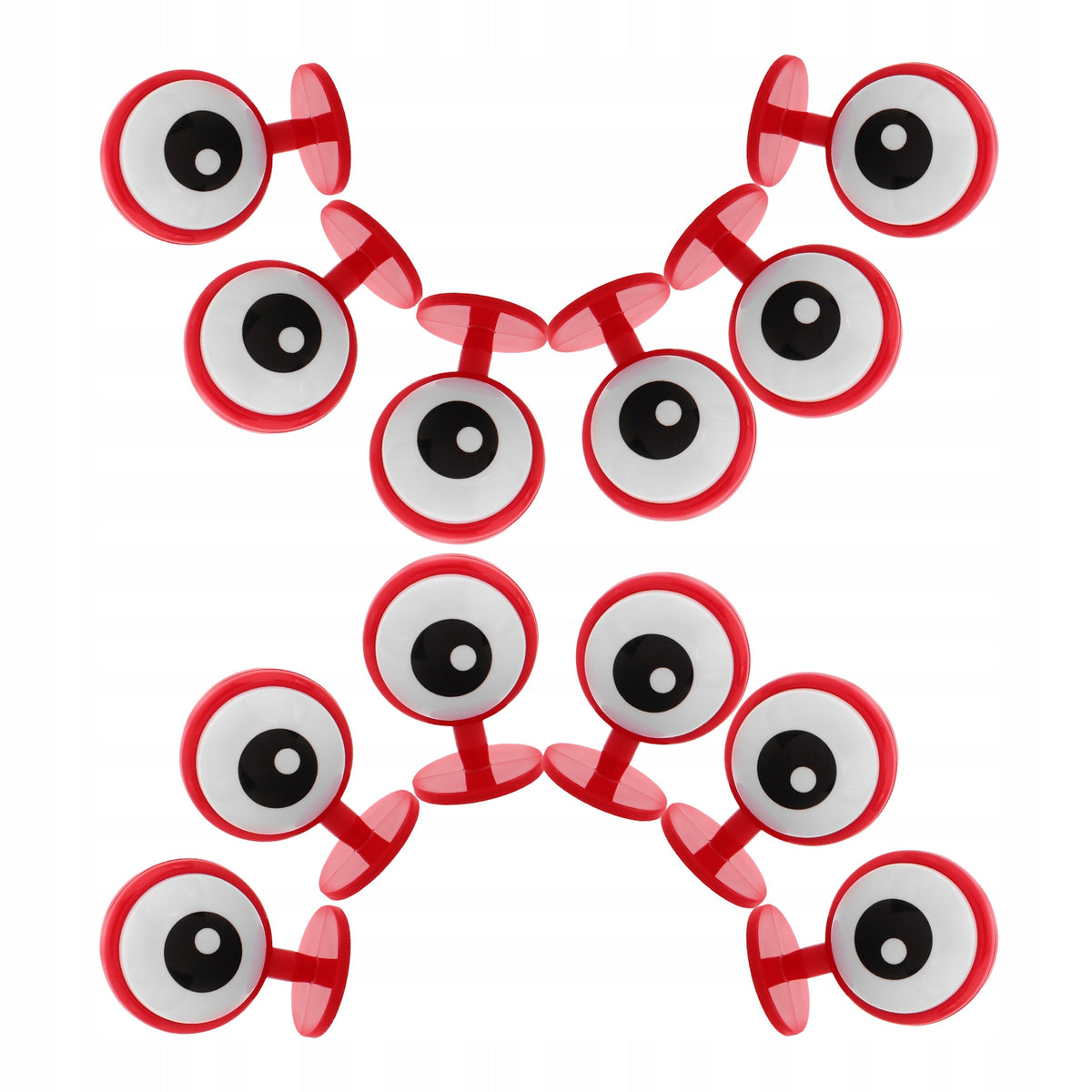 6PARY STYLOWE CZERWONE NAKLEJKI 3D OCZU DO KASKU MOTOCYKLOWEGO Manufacturer no brand