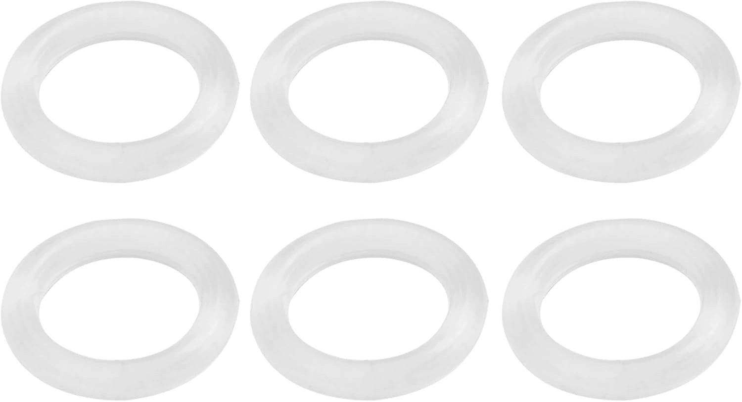 6PCS O-RINGS RUBBER SEALS FOR MANUAL BREAST PUMP BPA FREE