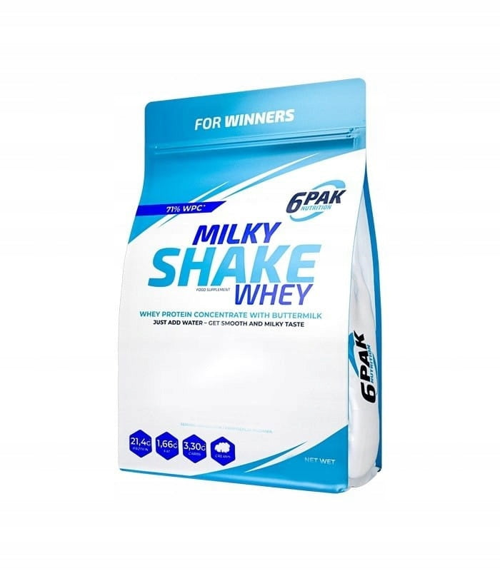 6Pak Milky Shake Whey 1800g - Chocolate Expiration date at least six months from the date of purchase