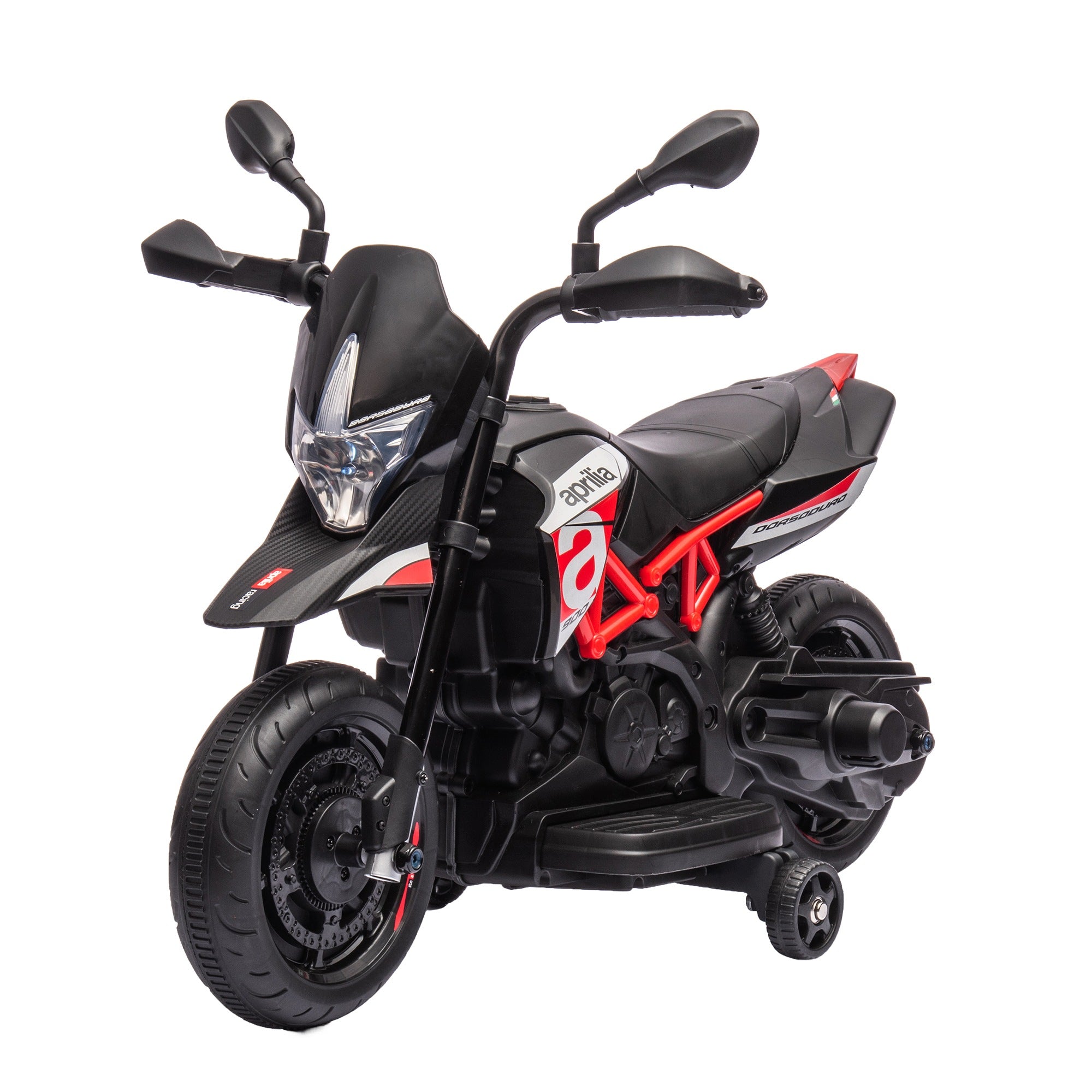 6V Electric Motorcycle for Kids, LED, Music, 3+, Red