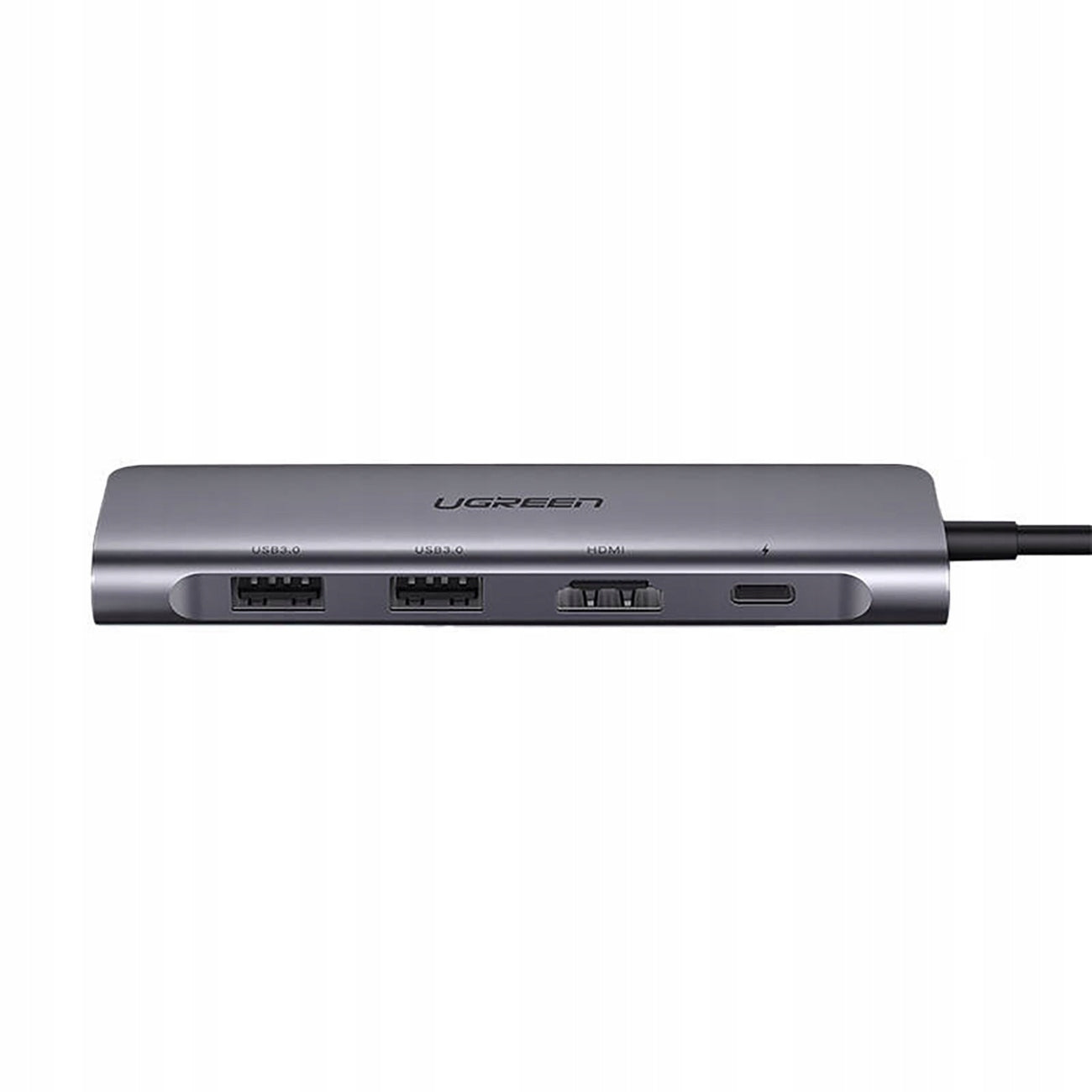 6in1 HUB USB-C Adapter - HDMI USB-A USB-C PD SD TF Reader - Grey Product weight with unit packaging 0.48 kg
