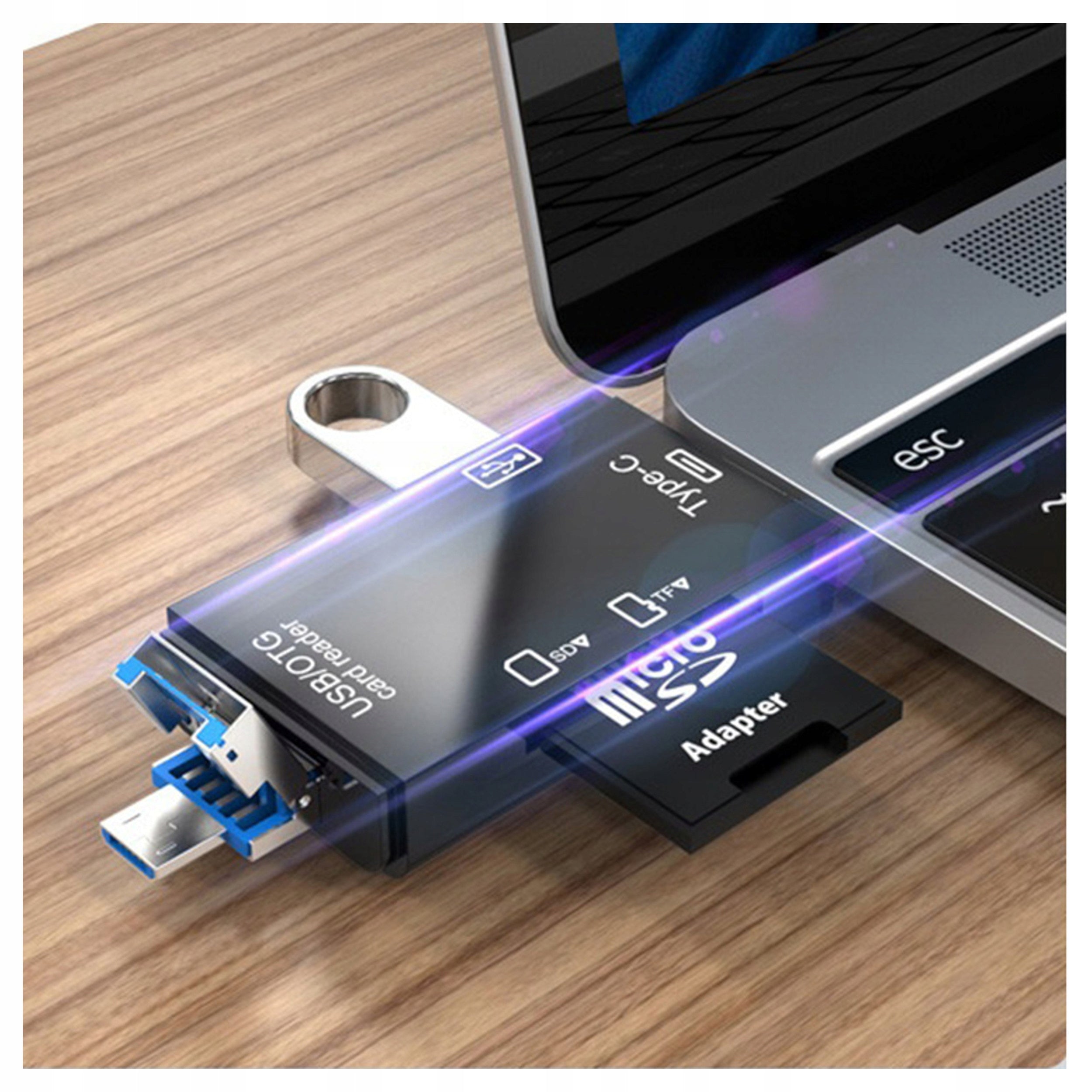 6in1 TYPE C MICRO USB Type A 3.0 OTG Adapter SD TF Mini SD Card Reader Manufacturer code 0000047810