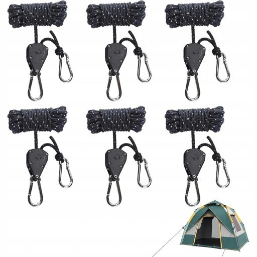 6pcs 4M Reflective Extraction Ropes Rope With Tensioner Manufacturer code 4059814435610