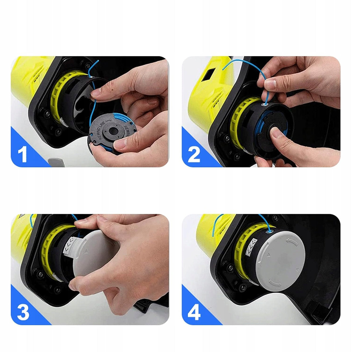 6pcs Spool with 1,6mm Line for Ryobi Product weight with unit packaging 0.137 kg