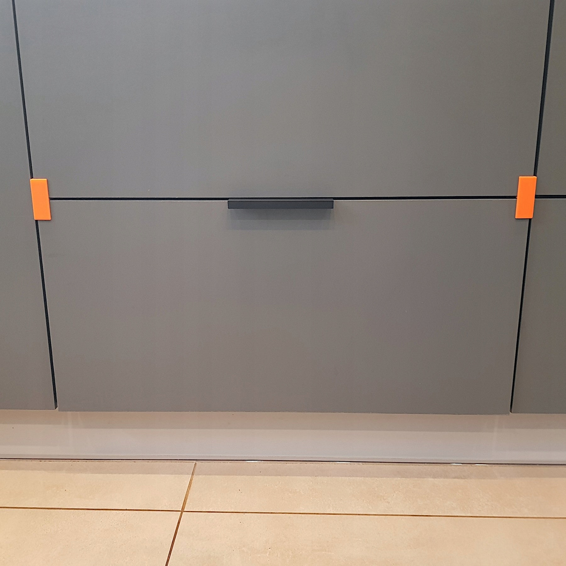 6x Carpentry Handle for Front Mounting Ideal Slot 2,3,4mm Plate 18mm Material synthetic material