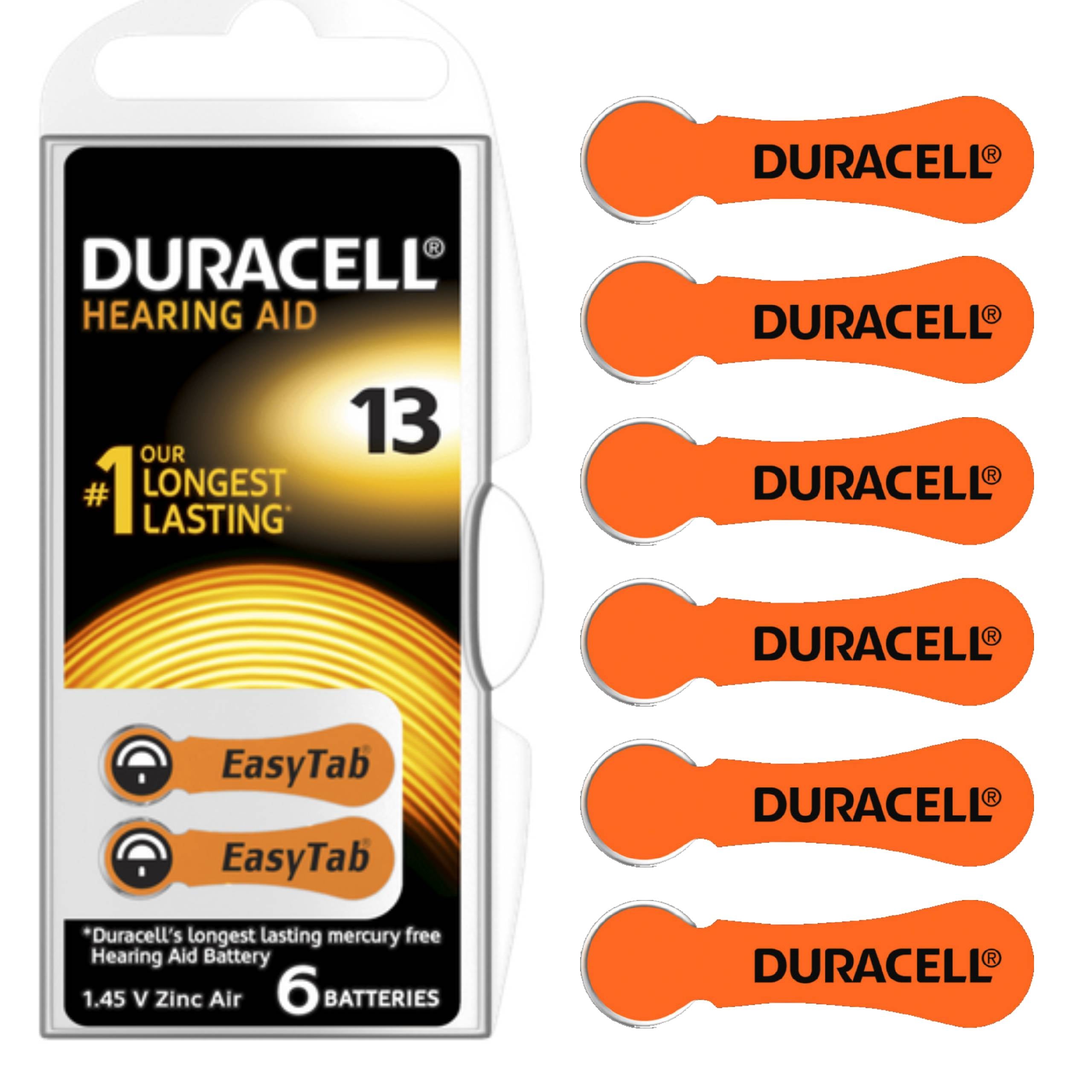 6x DURACELL BATTERIES FOR HEARING AIDS 13 PR EAN (GTIN) 4043752174694