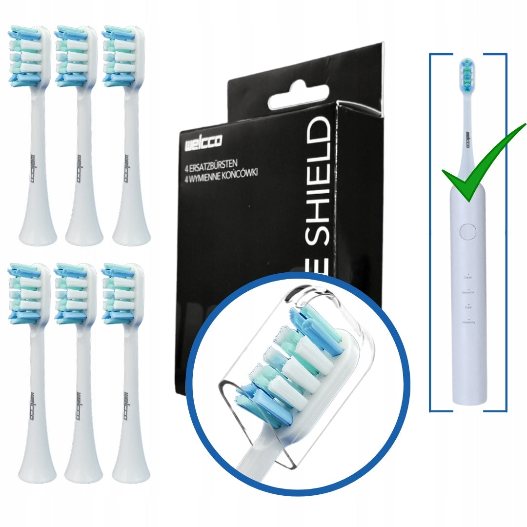 6x Herz Medical Instruments Brush Tips Replacement White Heads
