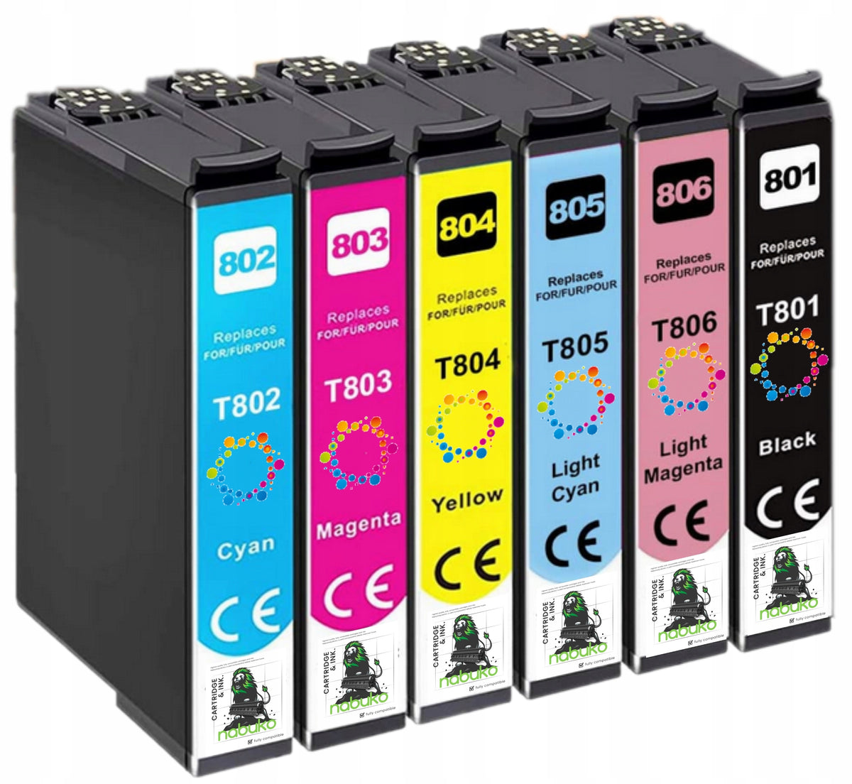 6x Ink for Epson Stylus Photo R265 R285 R360 RX560 RX585 RX685 PX830FWD