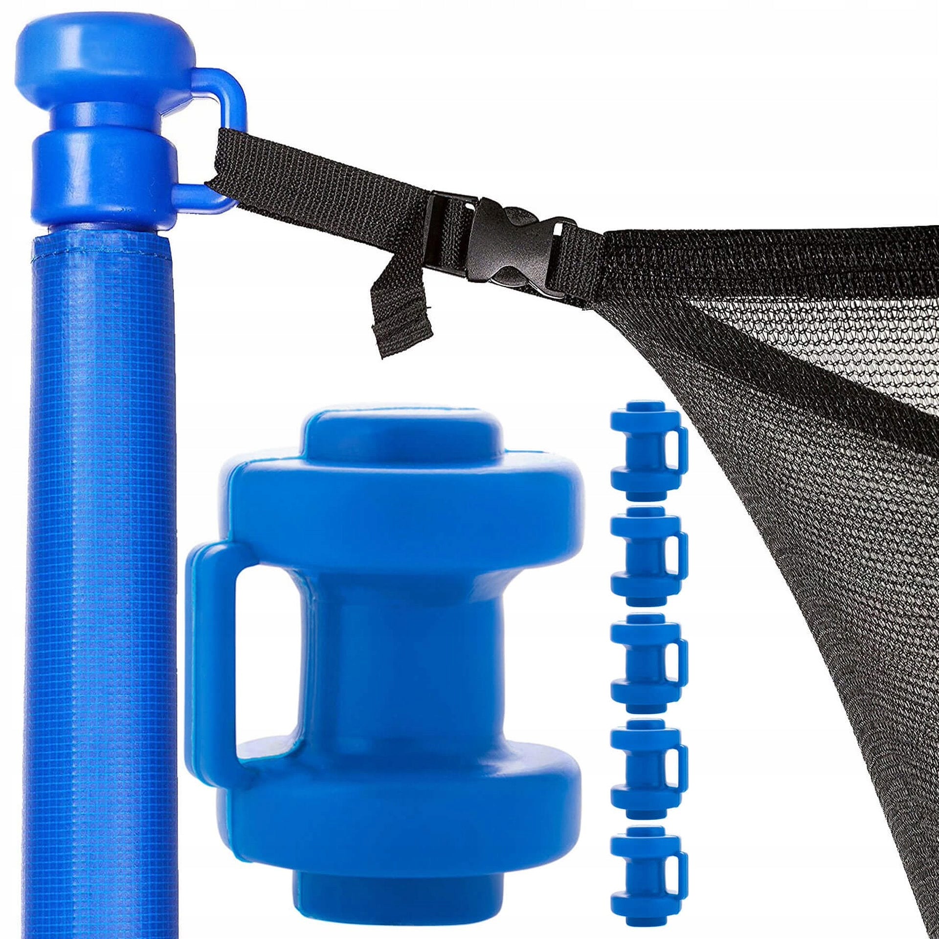 6x MUSHROOM TRAMPOLINE ATTACHMENTS TO POST INNER MESH CAP Packaging status original