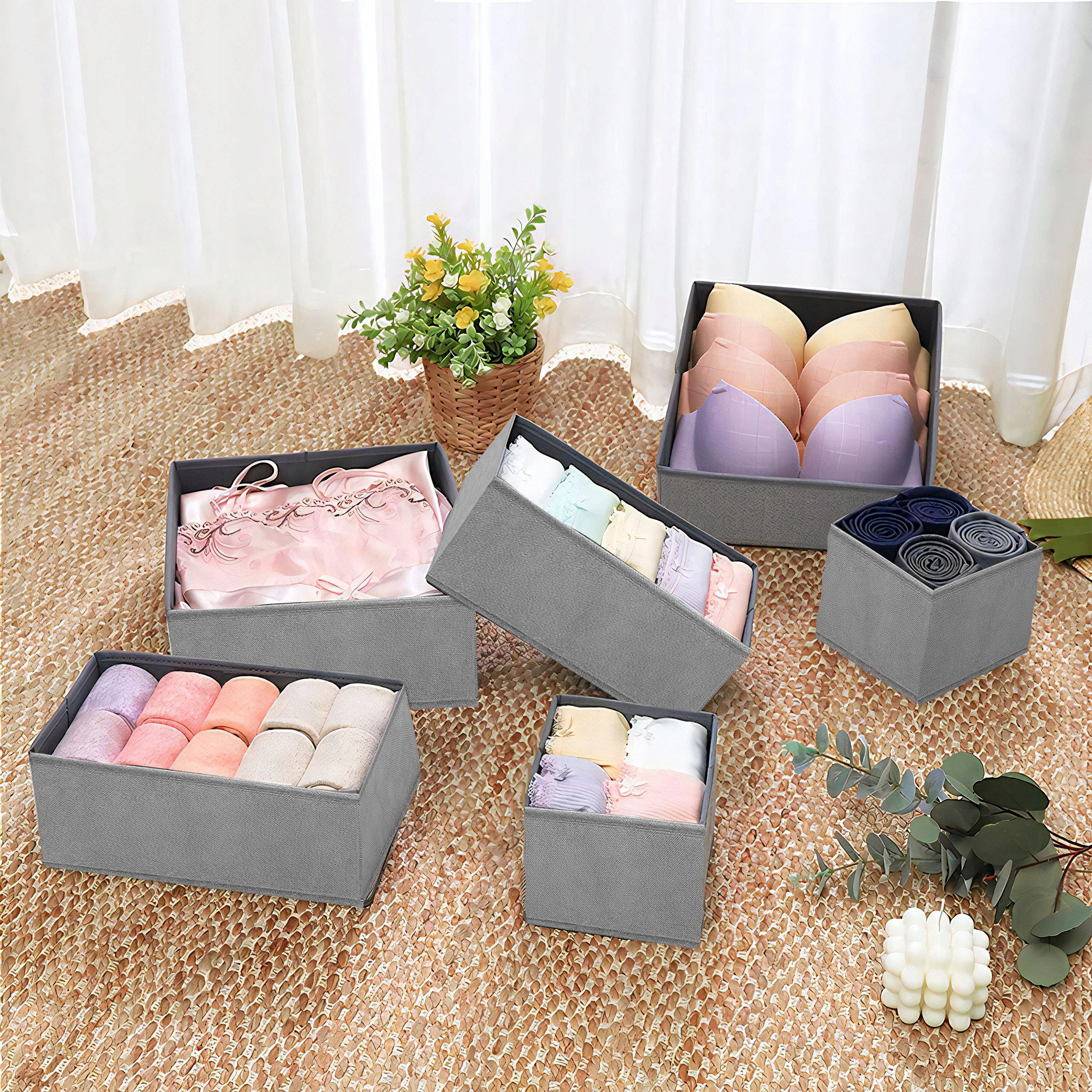 6x ORGANIZER 6X FOR CLOSET CLOTHES DRAWERS UNDERWEAR SOCKS CONTAINER Manufacturer code ORGANIZER DO SZUFLADY NA UBRANIA BIELIZNE
