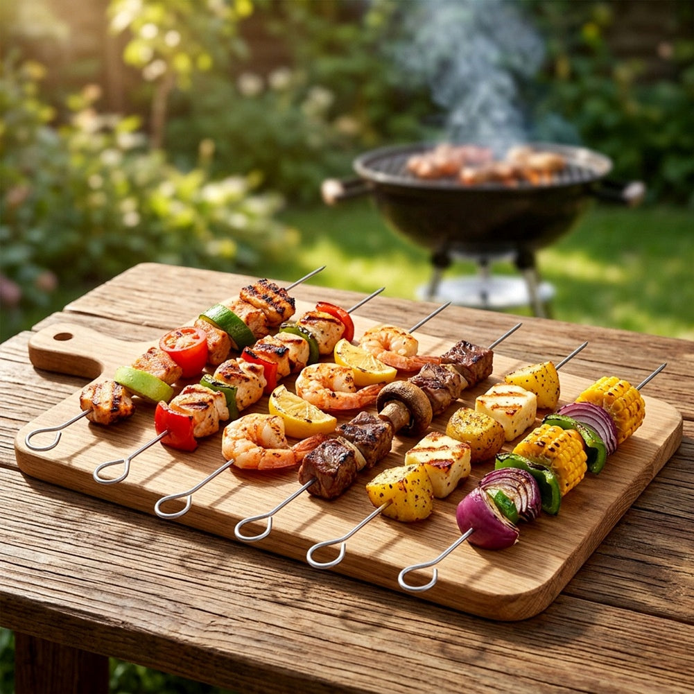 6x SKEWERS grill meat vegetables steel pins 25 cm VILDE Manufacturer code 5900670117730