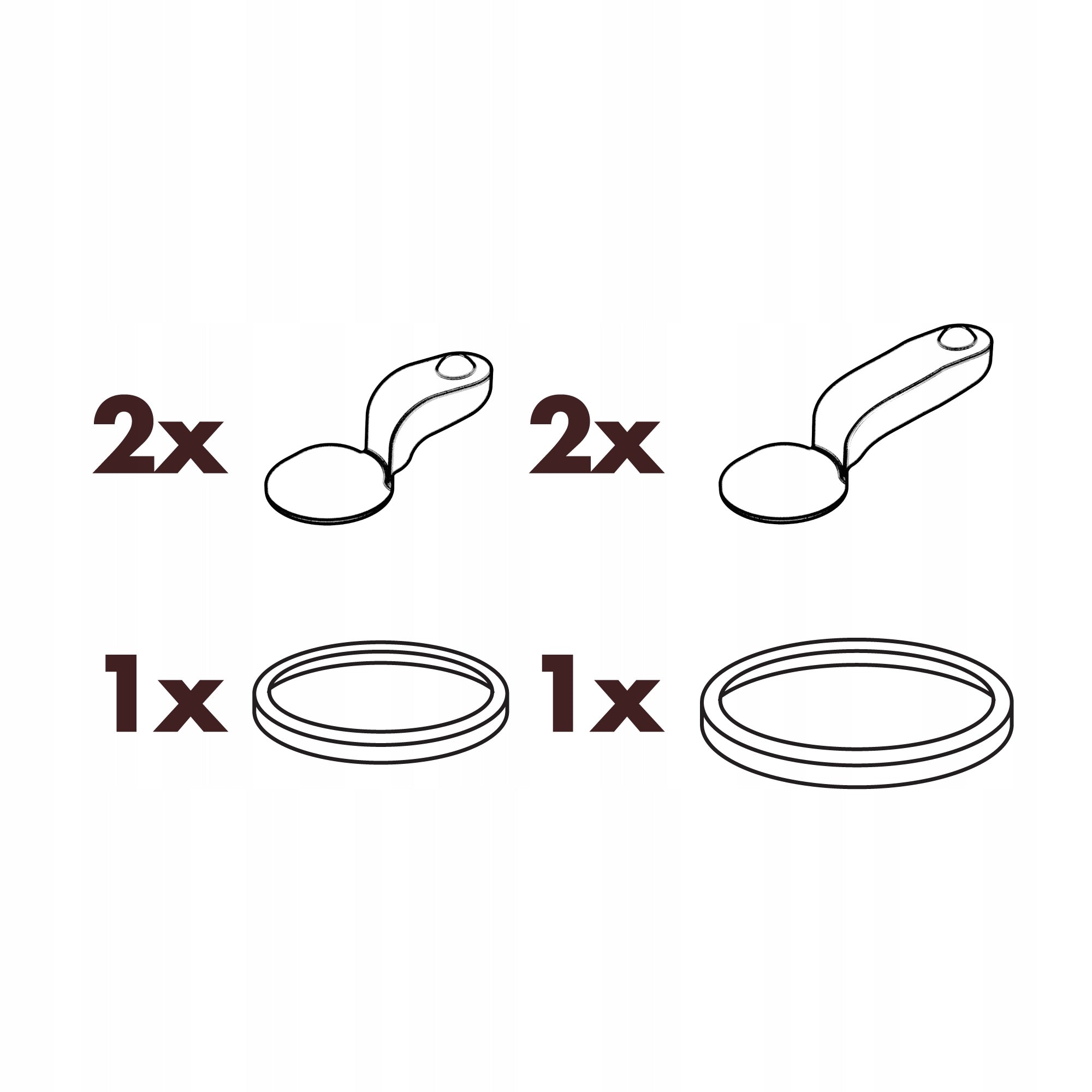 6x WATER BOTTLE SEALS SET ION8 0,3 0,4 0,5 0,75 1 1,2 L Manufacturer code I8RLS8