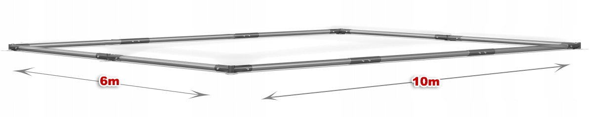 6x10 Tent Reinforcement Baseboard Frame Number of side walls none