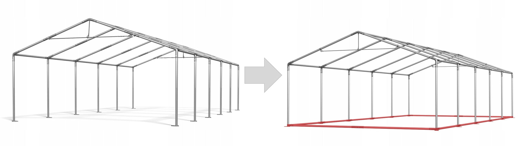 6x10 Tent Reinforcement Baseboard Frame Number of windows none