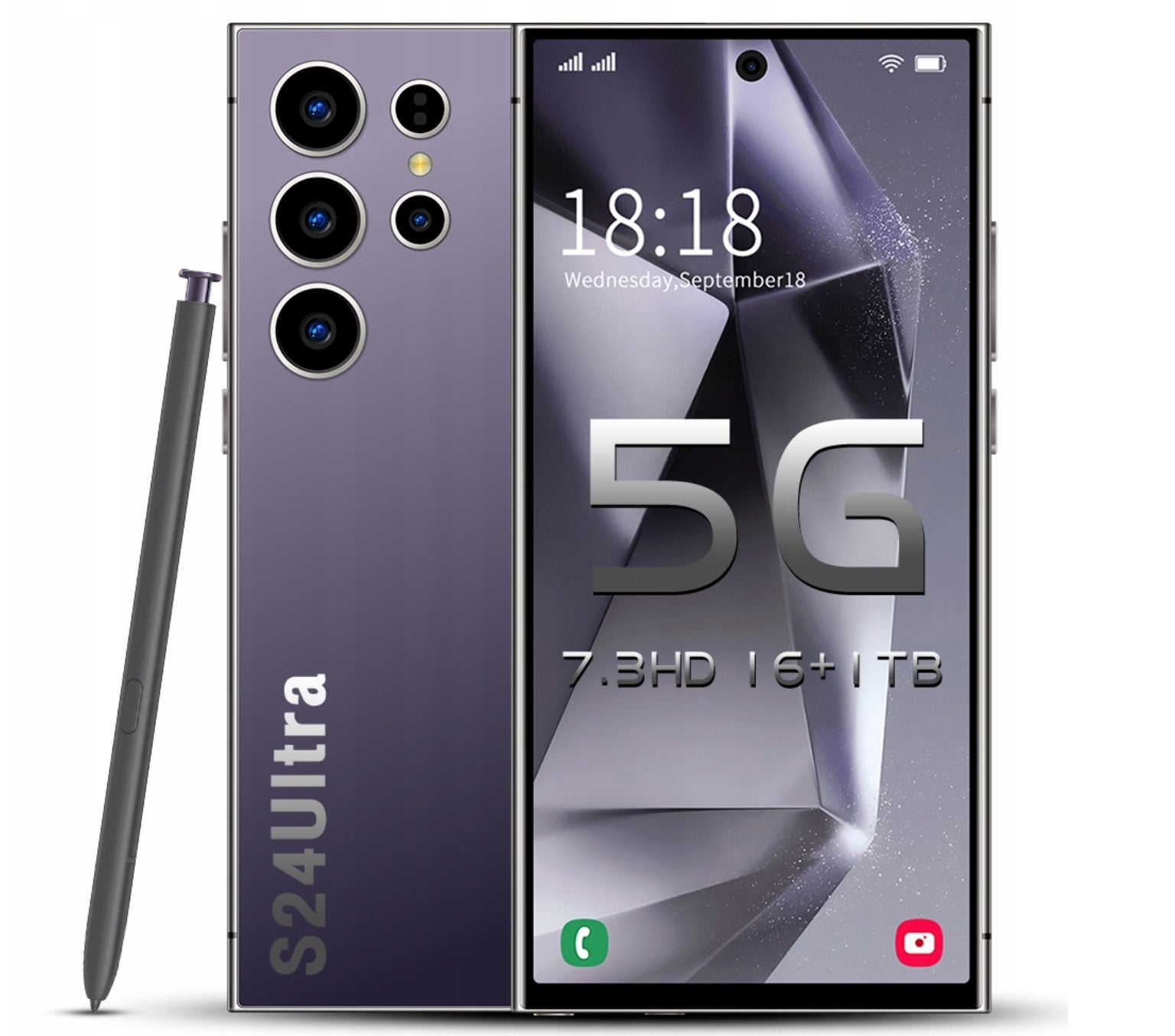 7,3-inch built-in pen smartphone with 16 GB and 1 TB of RAM
