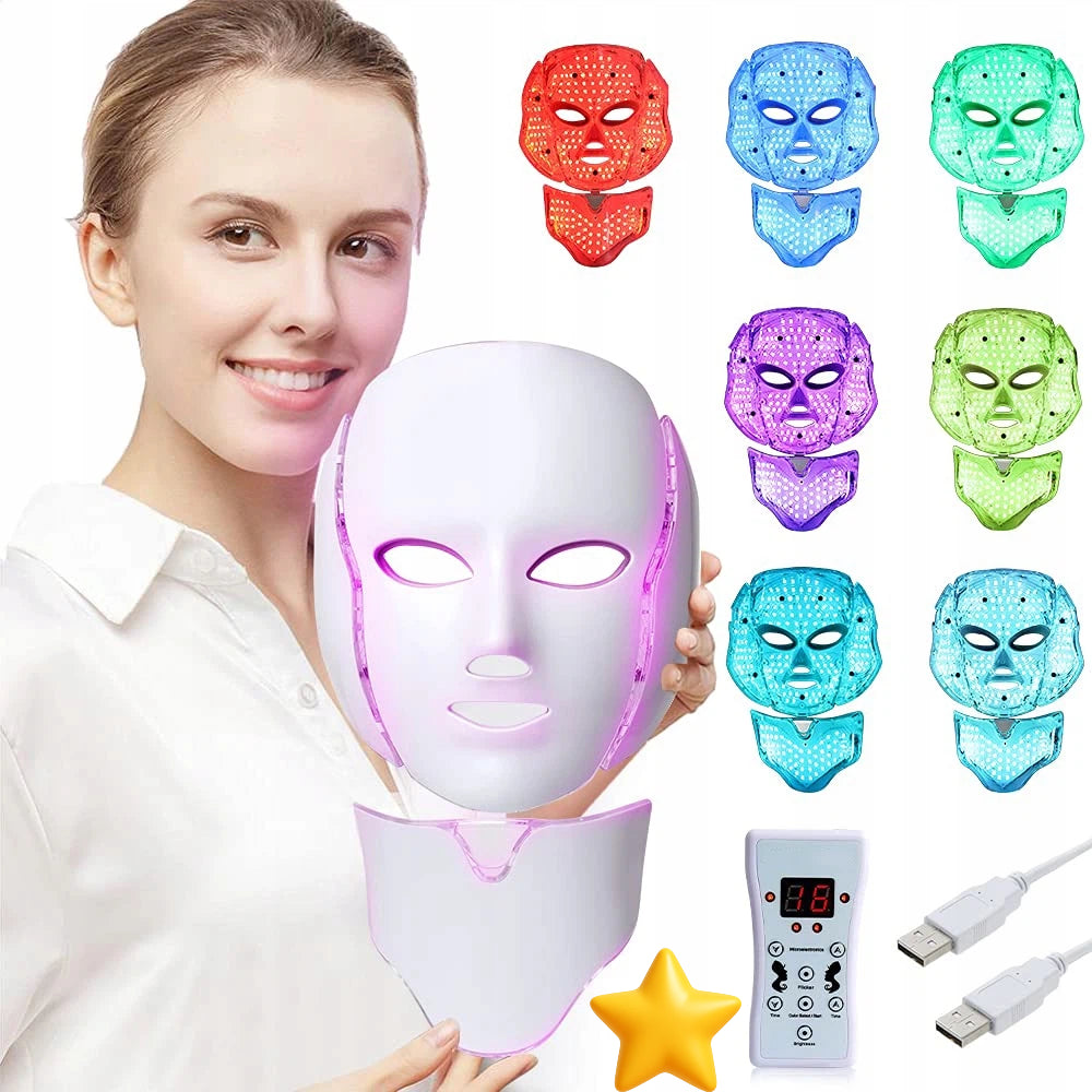 7 COLORS BEAUTIFYING LED MASK FOR YOUNGER SKIN APPEARANCE