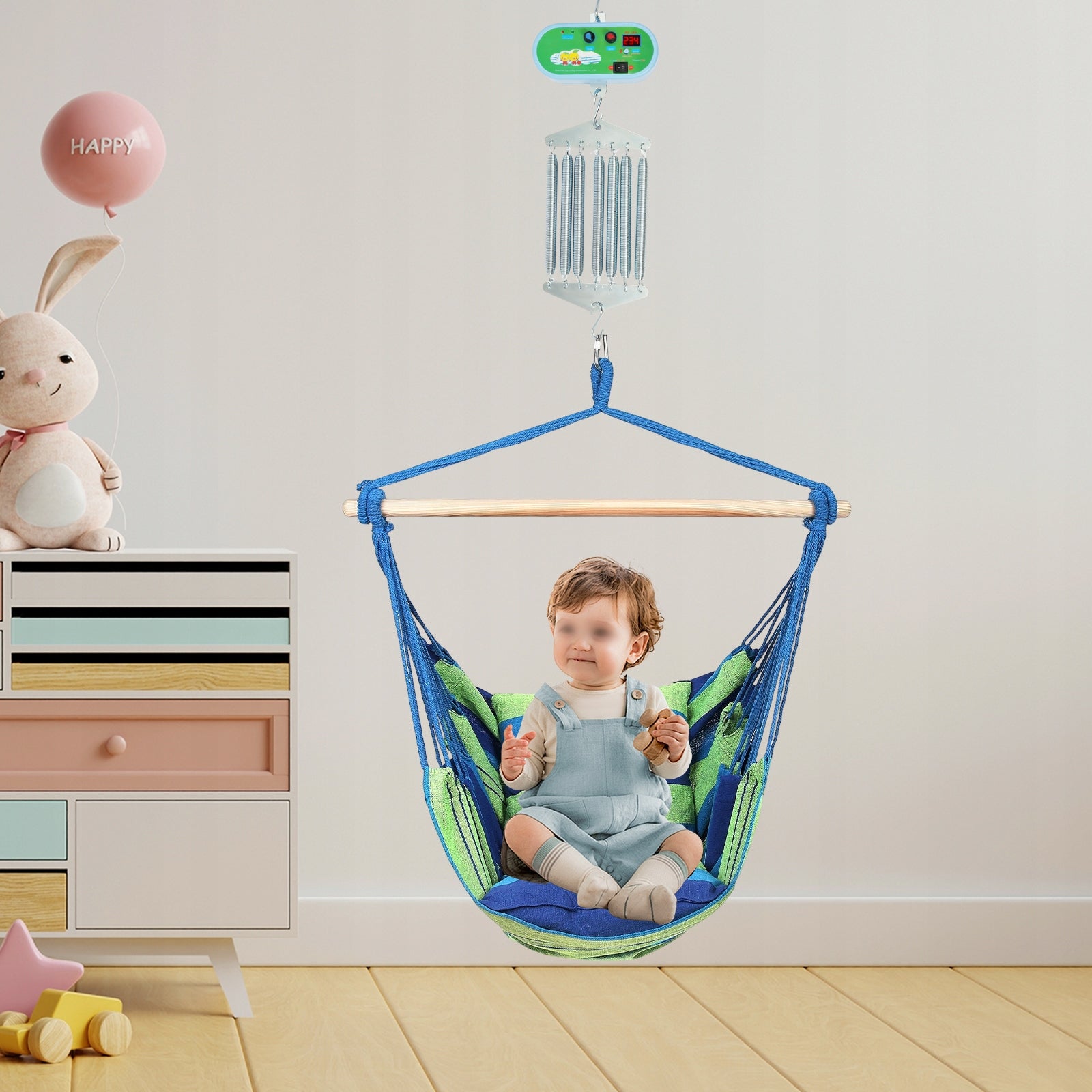 7-SPRING BABY SWING CONTROLLER BABY CRADLE SWING WITH ADJUSTABLE SETTINGS Packaging status original