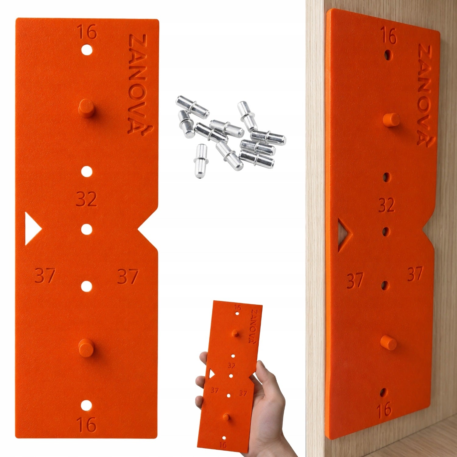 7 X 32MM ADJUSTABLE SHELF STAND FITTING - ACCURATE DRILLING