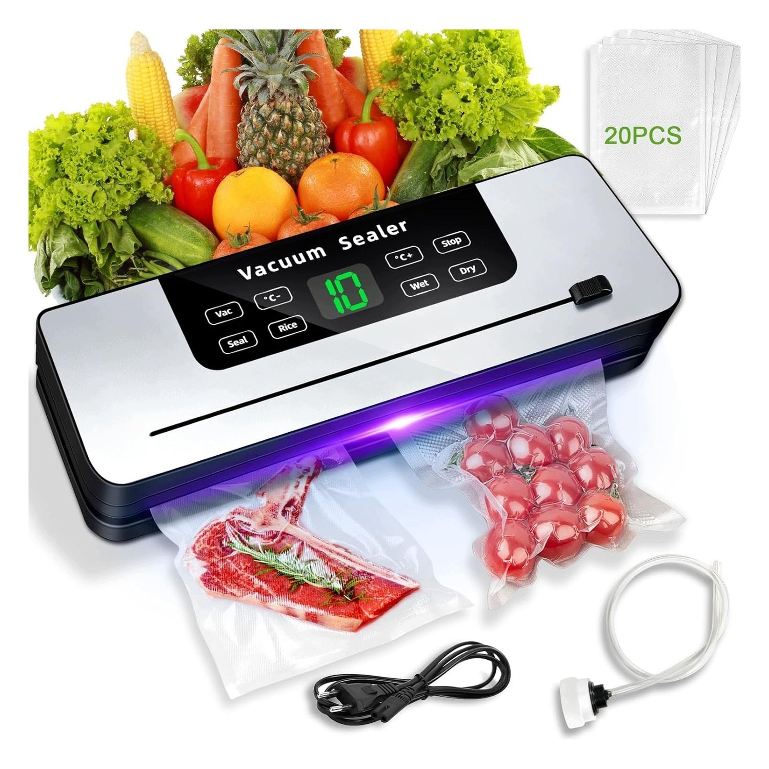 7 in 1 Vacuum Packaging Machine Automatic Food Machine