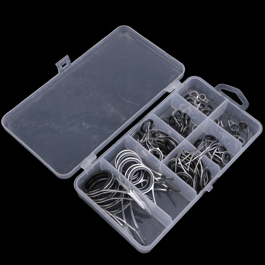 70Pcs Saltwater Fishing Rod Tip Guides Rings Repair DIY Variety of Sizes Manufacturer code yanxuemy@163.com-65011122