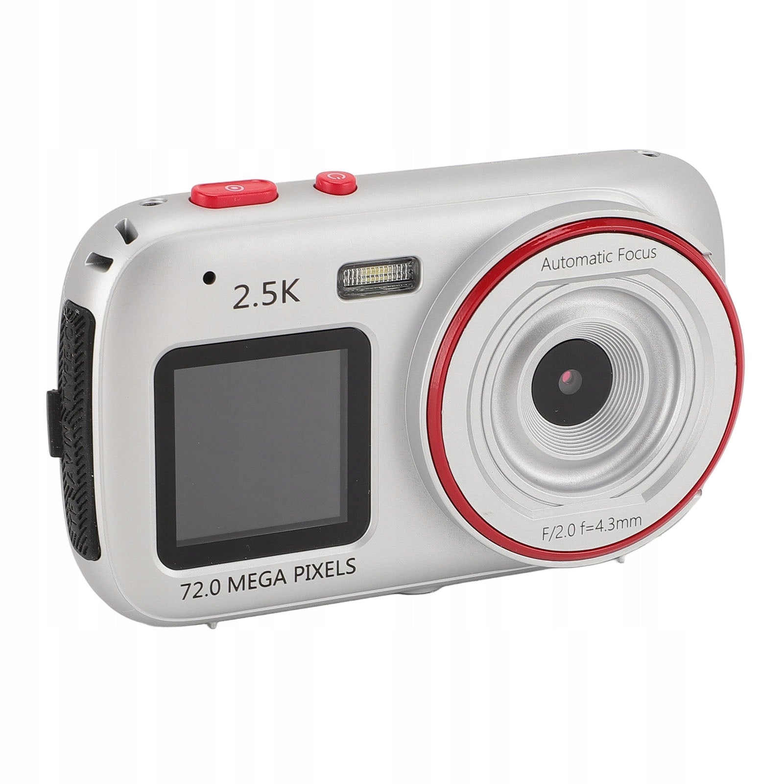 72MP Digital Camera, Compact Small Camera with Dual ABS Screen and Rear