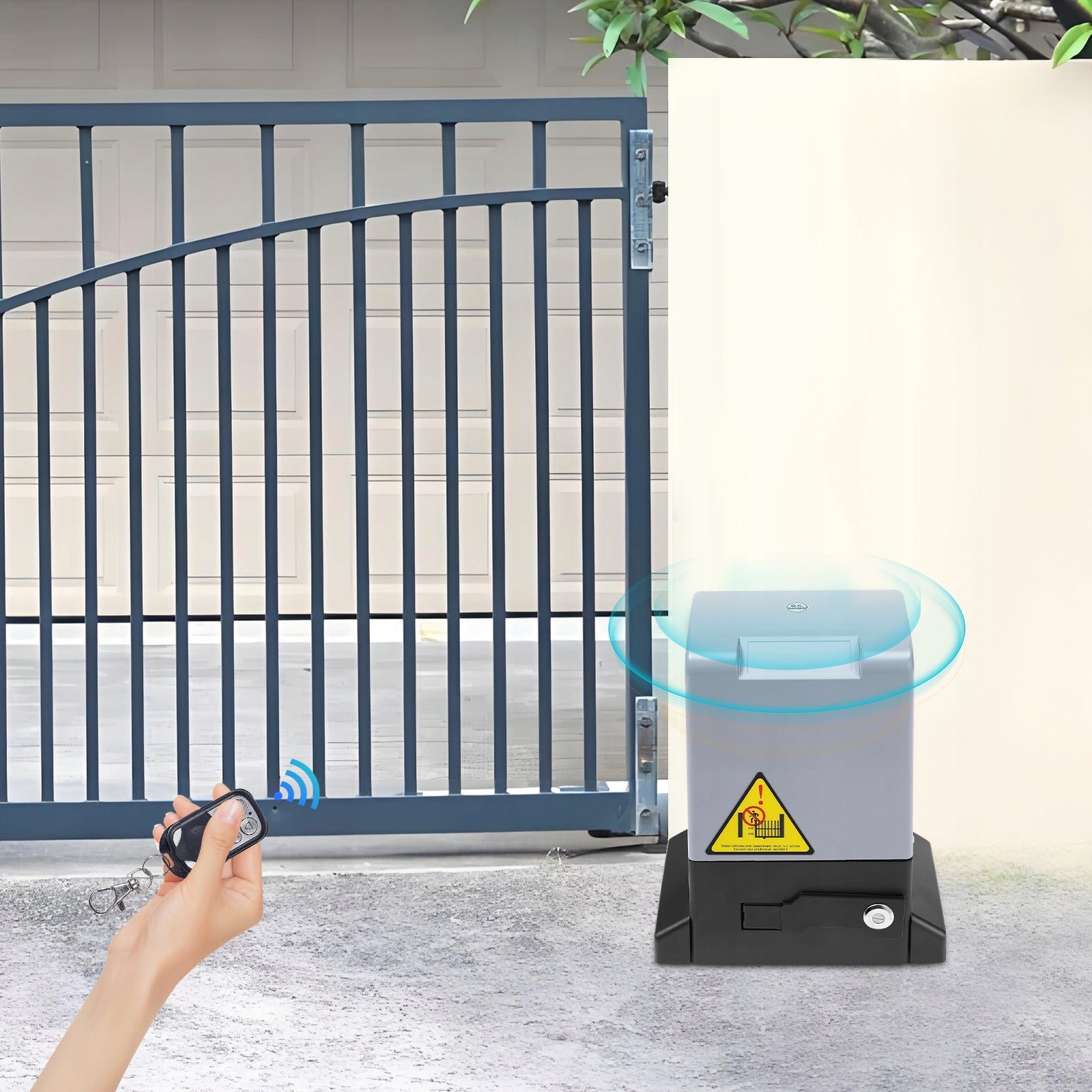 750W 220V REMOTE SLIDING GATE OPENER - 3527LBS MAX LOAD- Drive type for sliding gates