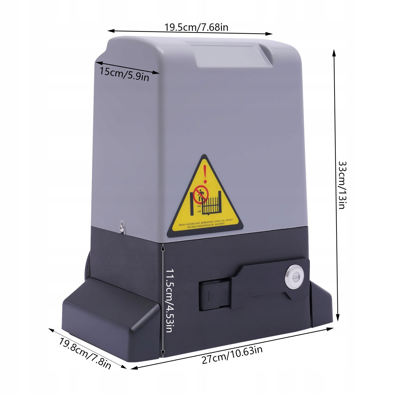 750W 220V REMOTE SLIDING GATE OPENER - 3527LBS MAX LOAD- Manufacturer code DP10007676