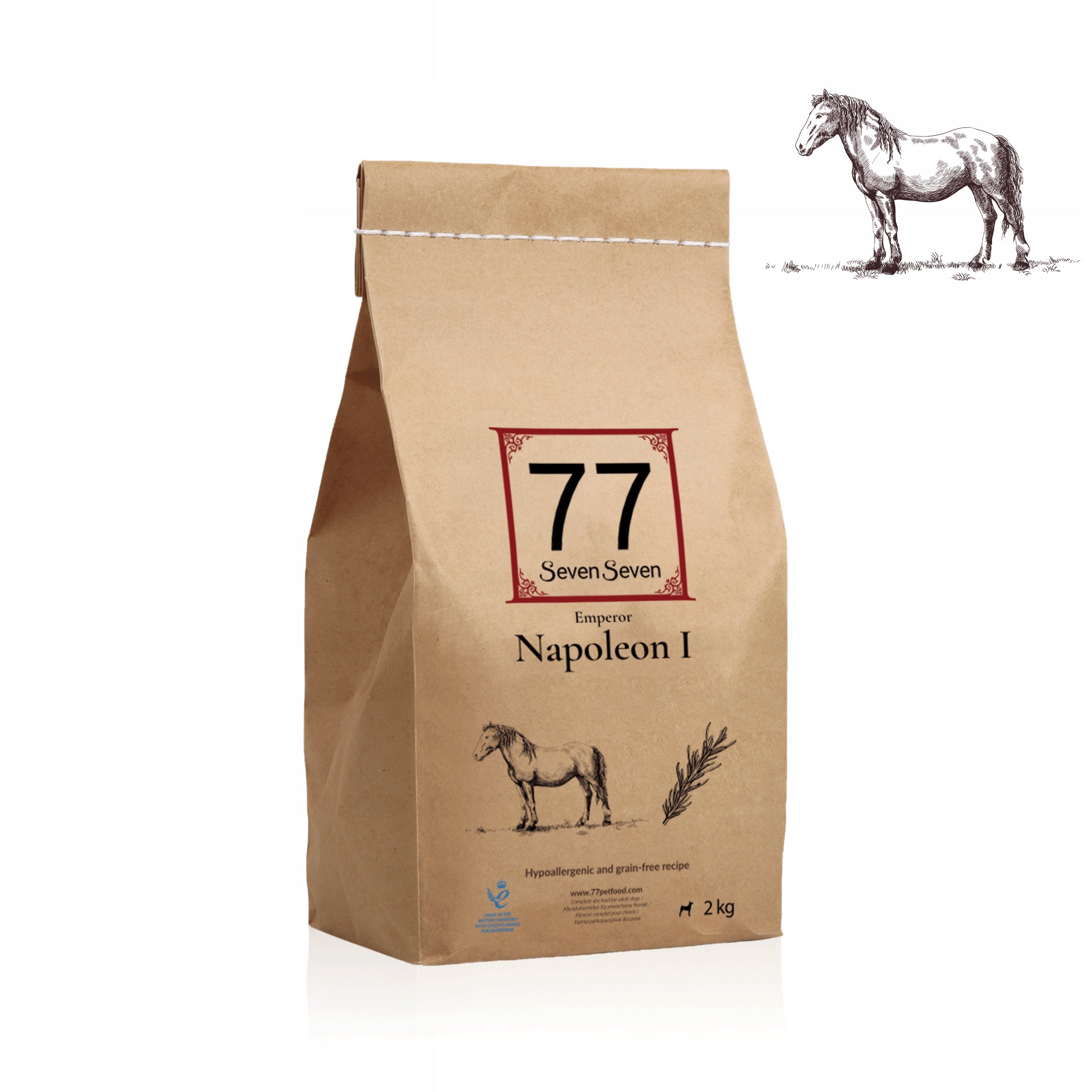 77 Napoleon And Dry Food Horsemeat with Herbs - Hypoallergenic - 2kg