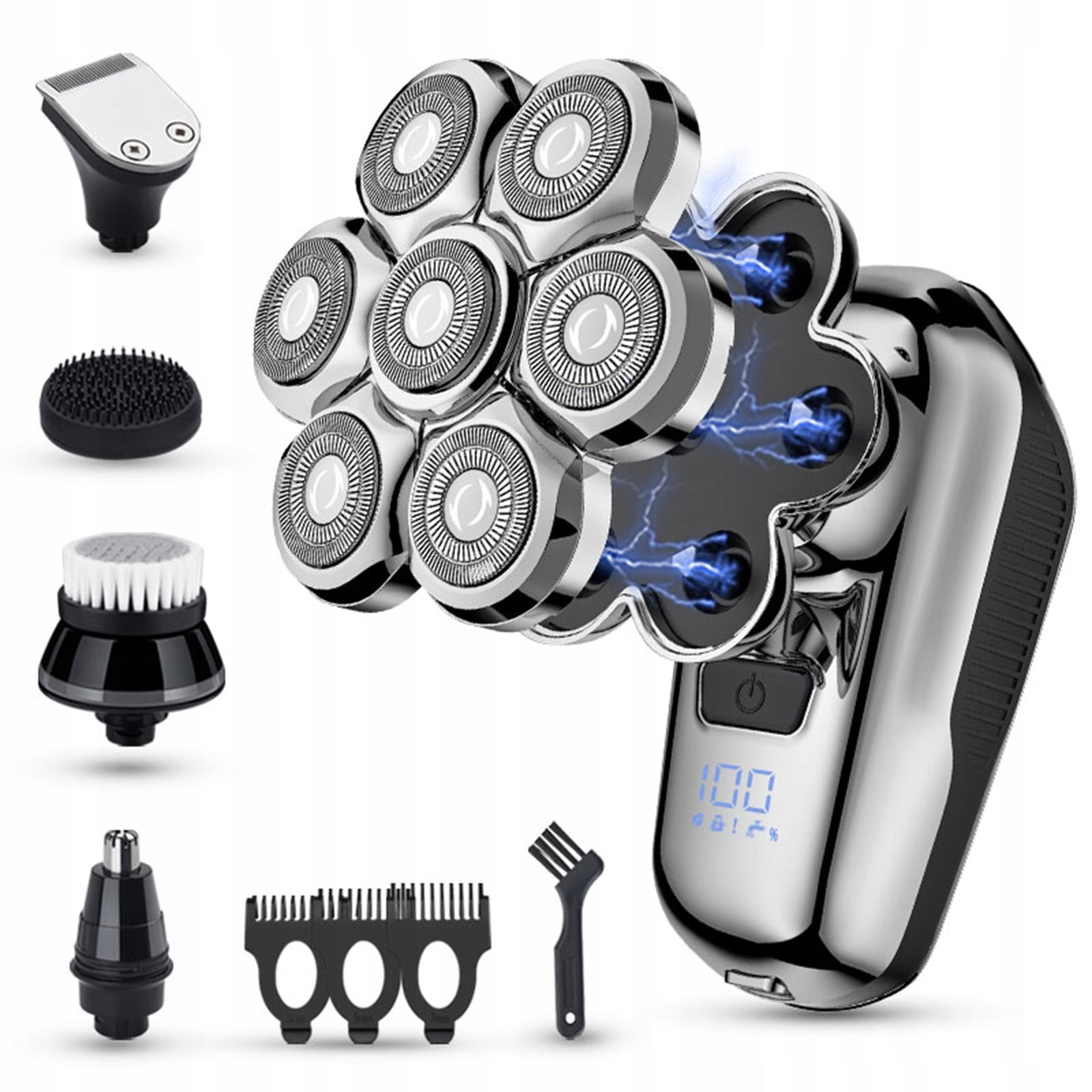 7D IPX7 TITANIUM HEAD AND BEARD PRECISION TRIMMER MEN'S SHAVER Brand no brand