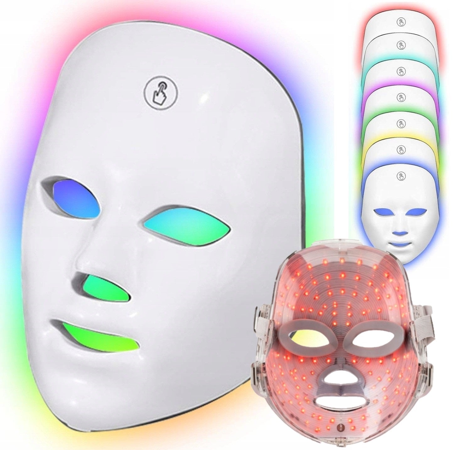 7IN1 LED FACE MASK PHOTON THERAPY LIGHT WIRELESS CARE