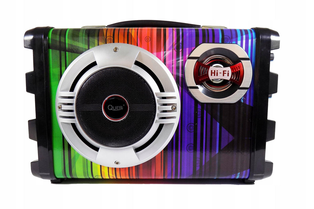 7IN1 PORTABLE KARAOKE SET + 2 USB BT MICROPHONES Brand Quer