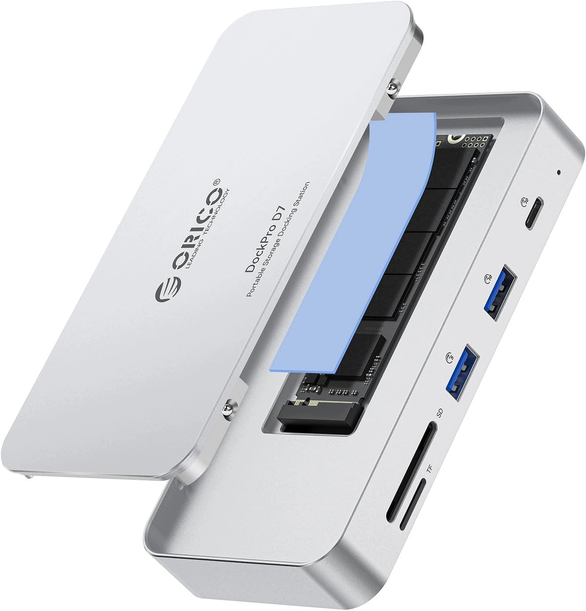 7IN1 USB-C DOCKING STATION WITH SSD M.2 8TB ETHERNET DRIVE