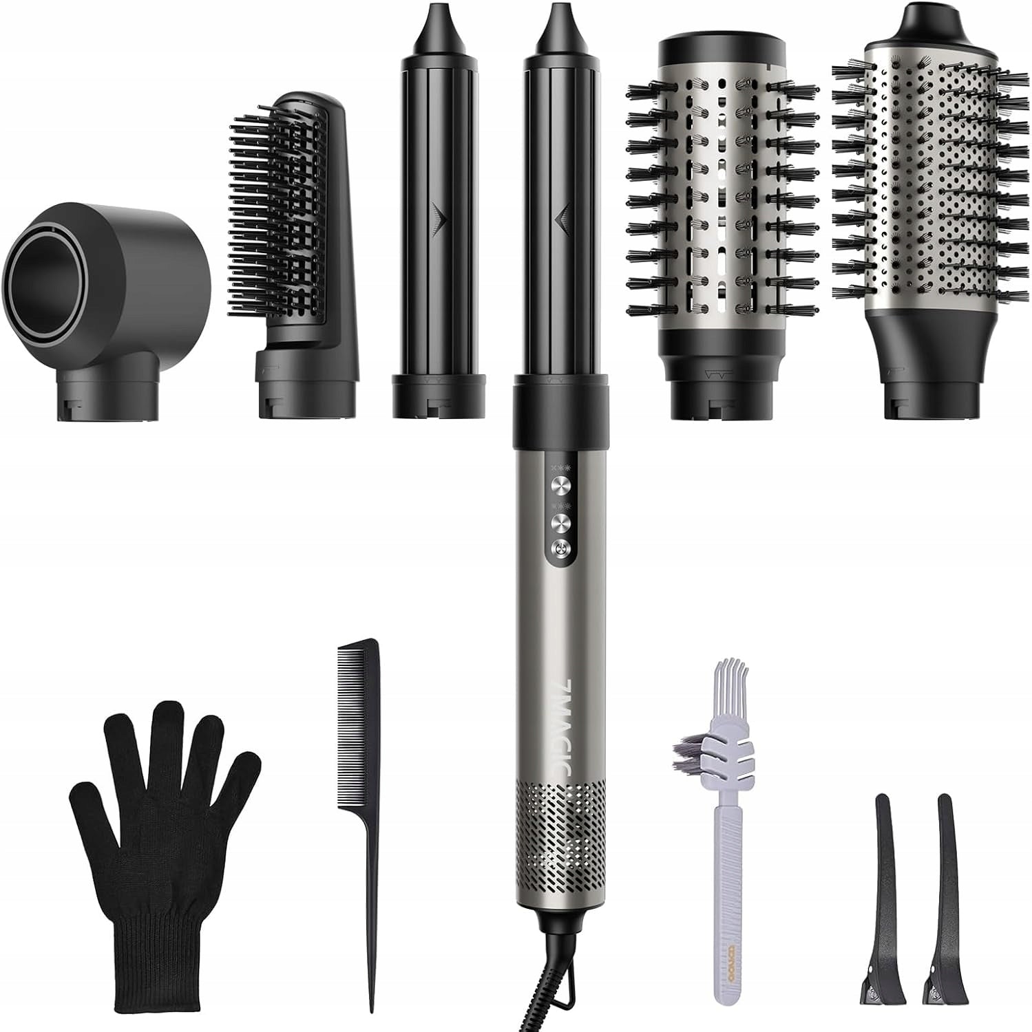 7MAGIC Brush Curler Dryer and 6-in-1 Curler, 110 000 RPM